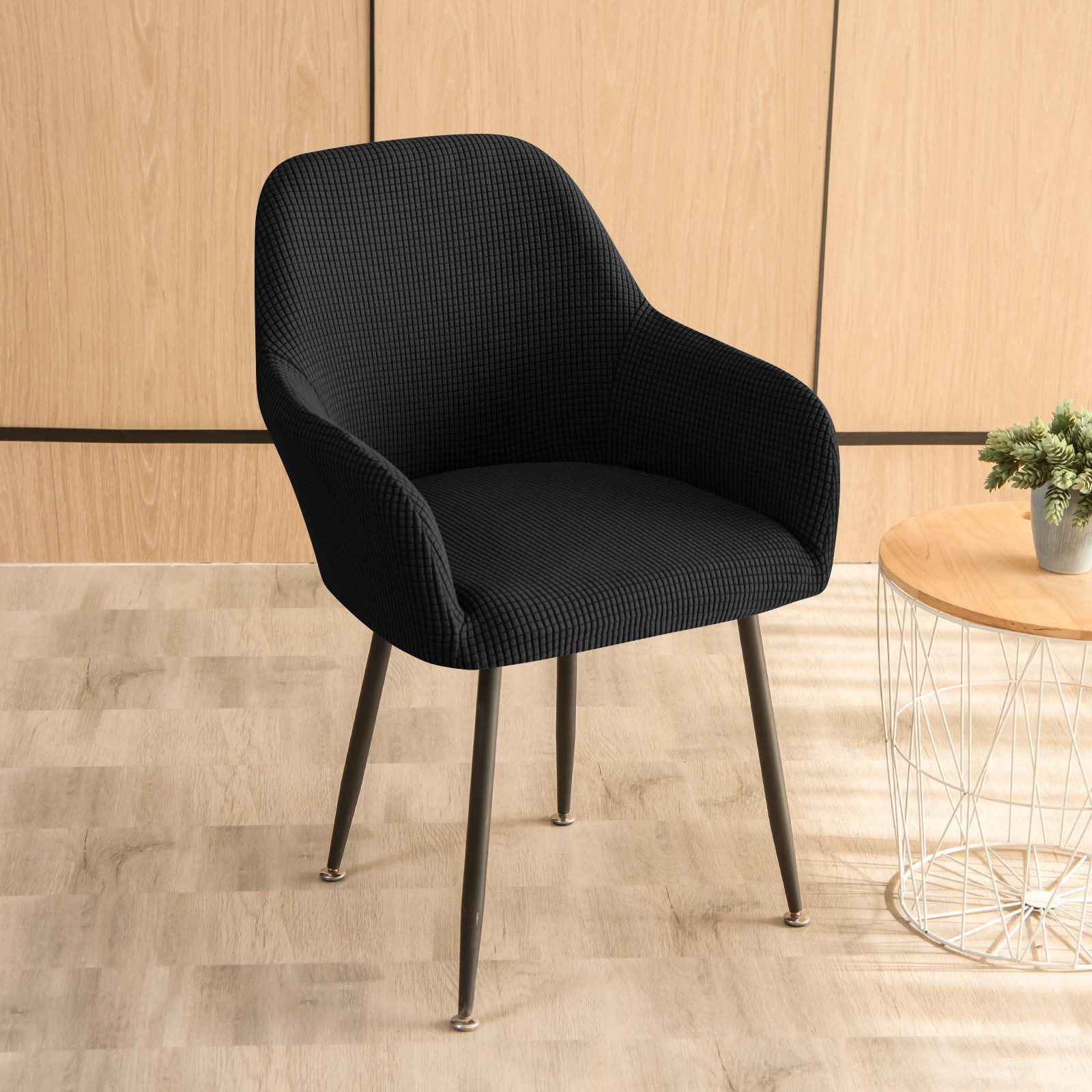 Minicloss Stuhlhusse Stretch Stuhlhussen-Bezüge Mit Armlehne, Stuhlhusse