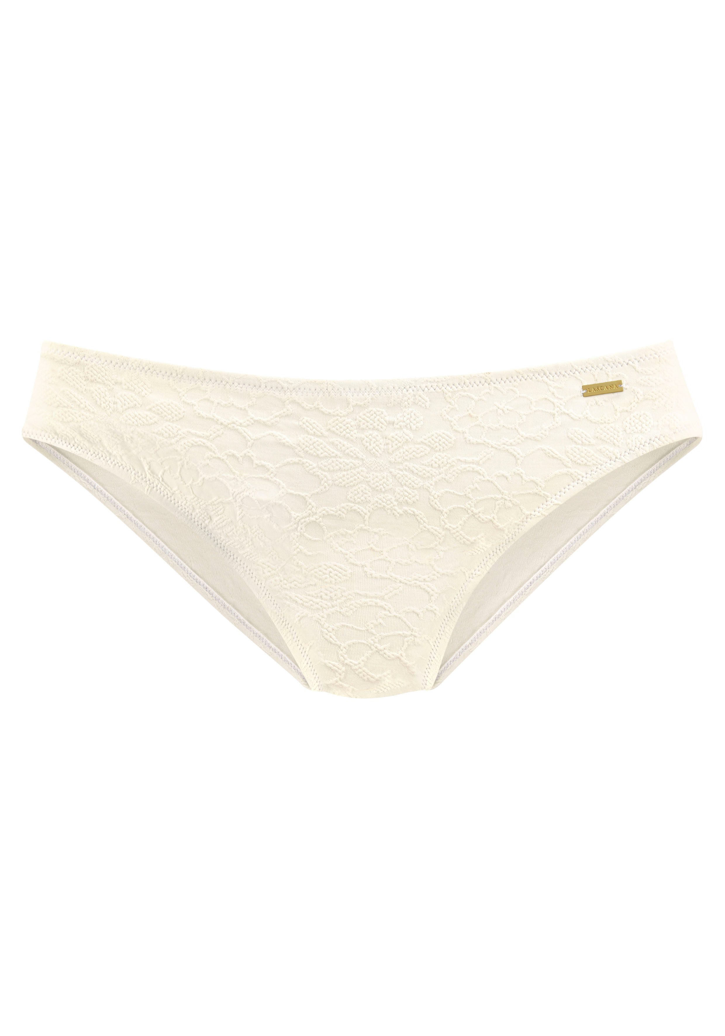 Buffalo Bikini-Hose Bubble mit floralem Strukturmuster günstig online kaufen
