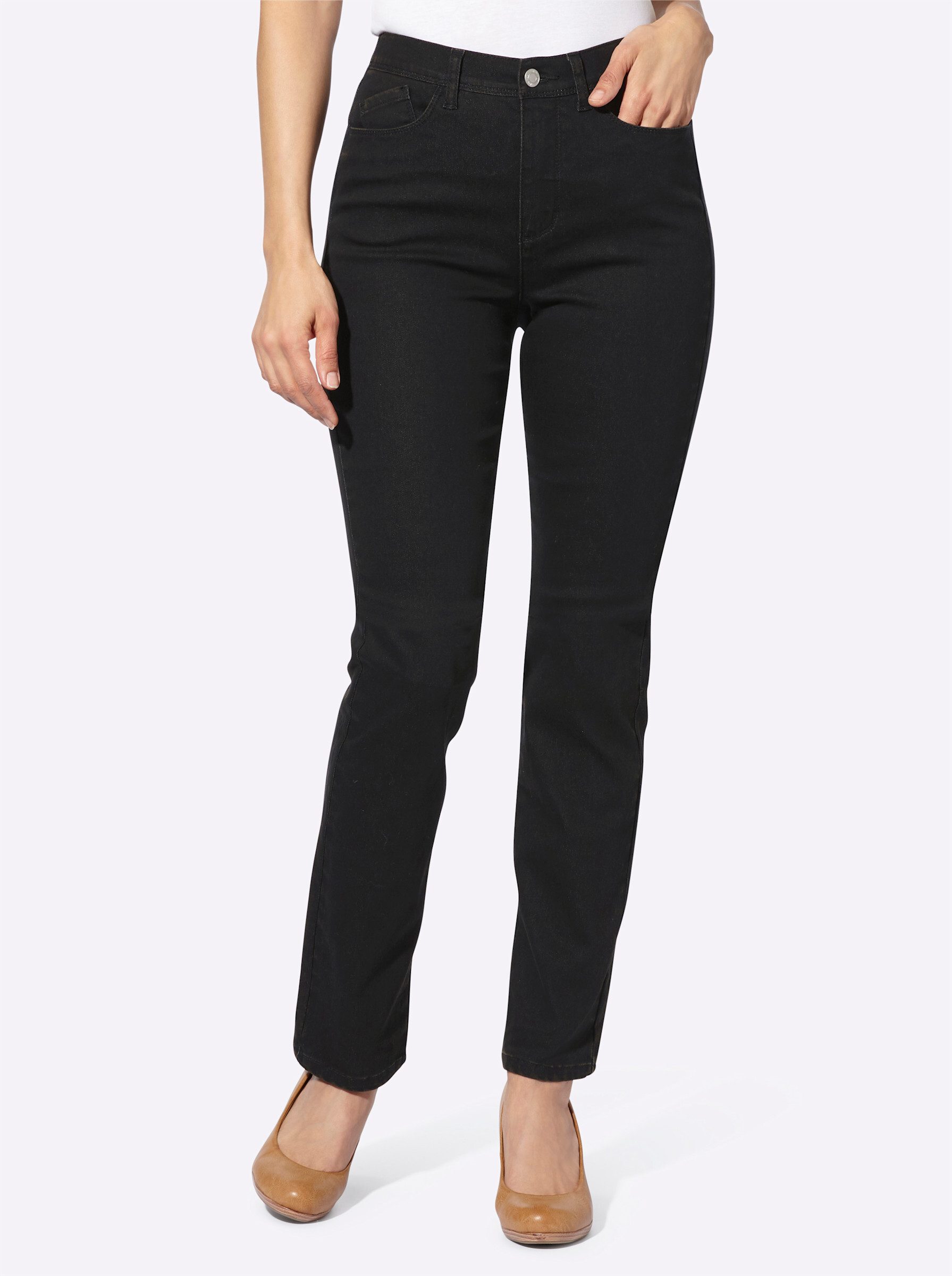 Bequeme Jeans Jeans leicht vertieft