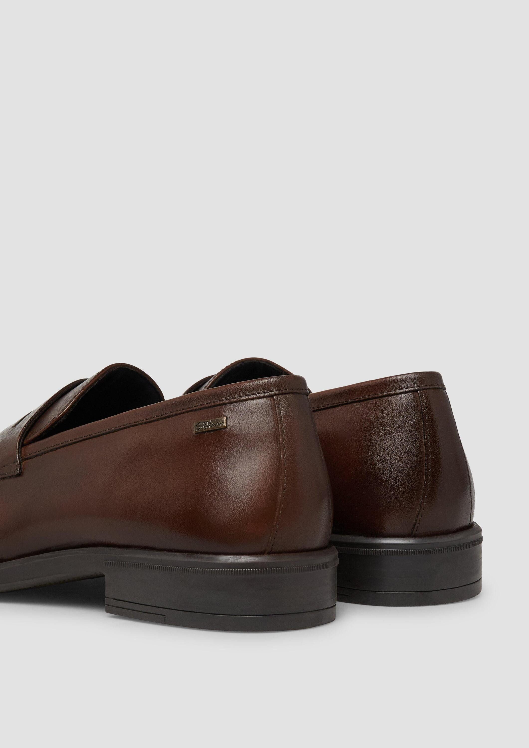 s.Oliver Slipper Schnürschuh Loafer aus Leder günstig online kaufen