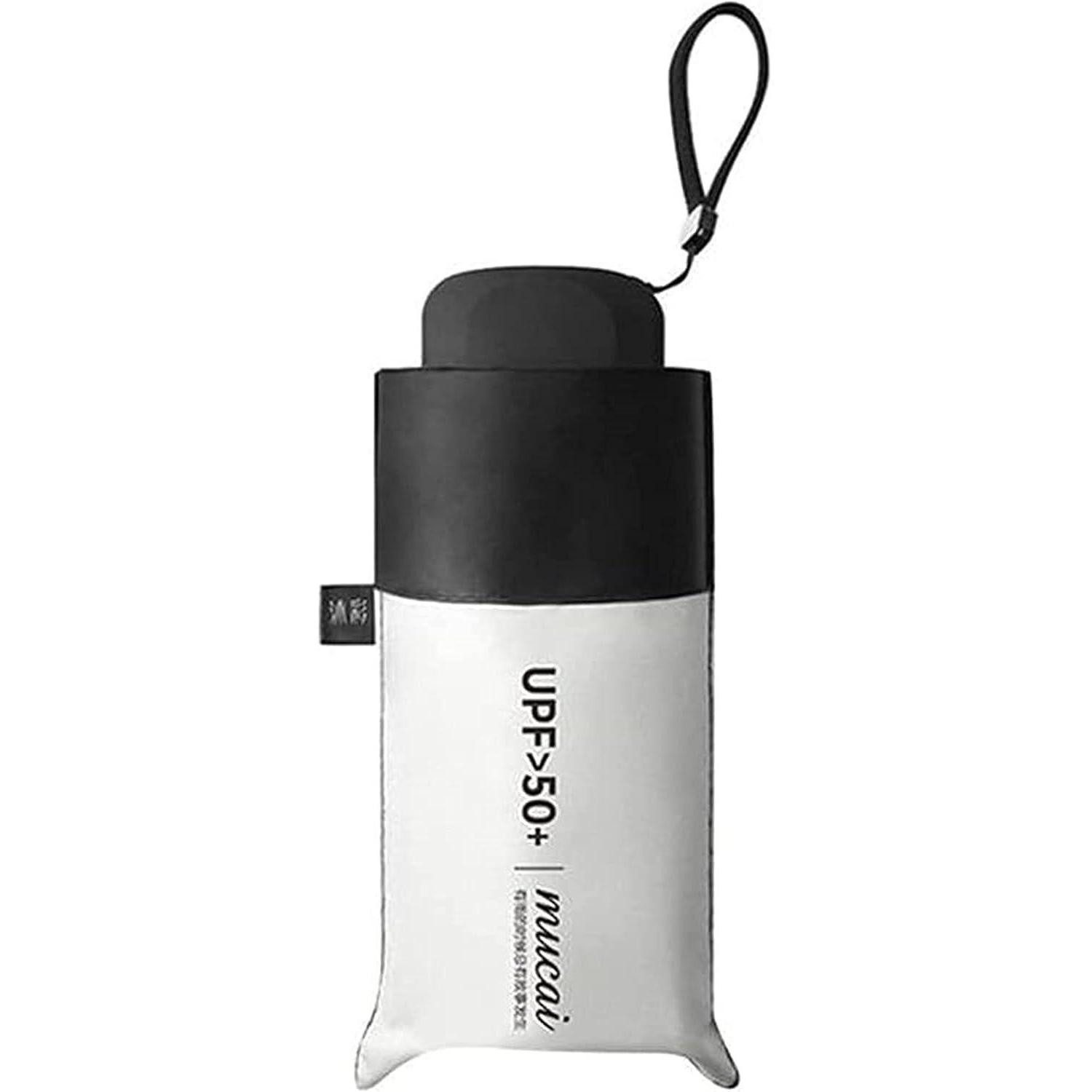 LuxusKollektion Taschenregenschirm Regenschirm Taschenschirm Faltbar Sturmfest UV Schutz Weiß