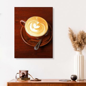 Posterlounge Alu-Dibond-Druck Editors Choice, Cappuccino mit Herzform, Küche Fotografie
