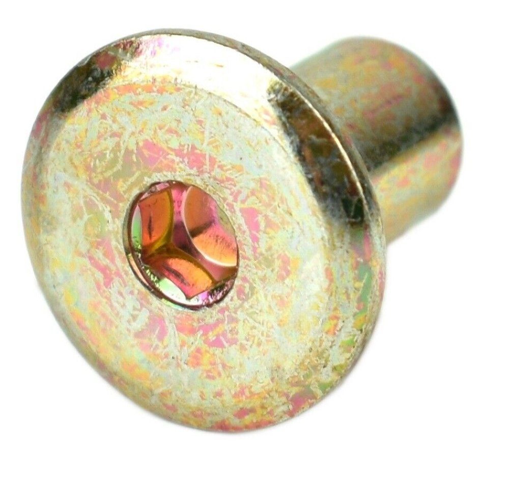 Prima-Online Muttern M6 Hülsenmutter aus Stahl, verschlossen mit Sechskantmuttern 10 Stück