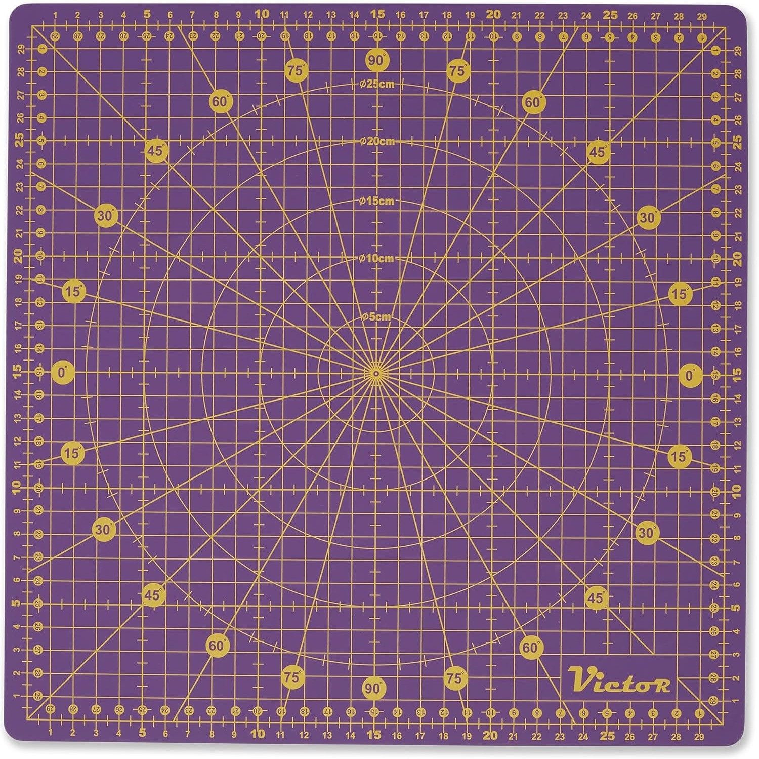 Victor (Zenith) Schneideunterlage Schneidematte drehbar, selbstheilend in 32x32cm, geignet zum nähen und basteln
