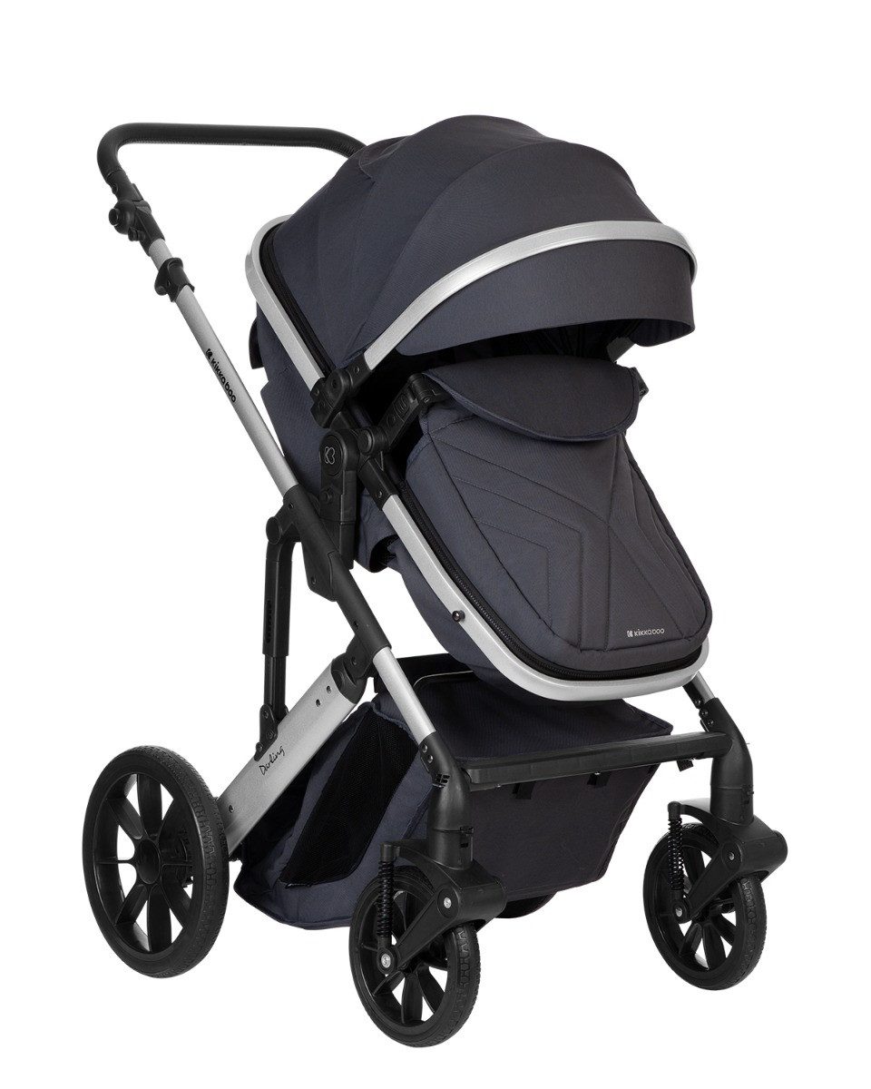 Kikkaboo Kombi-Kinderwagen Kinderwagen Darling 3 in 1, Sportsitz Tragetasche Autositz Wickeltasche