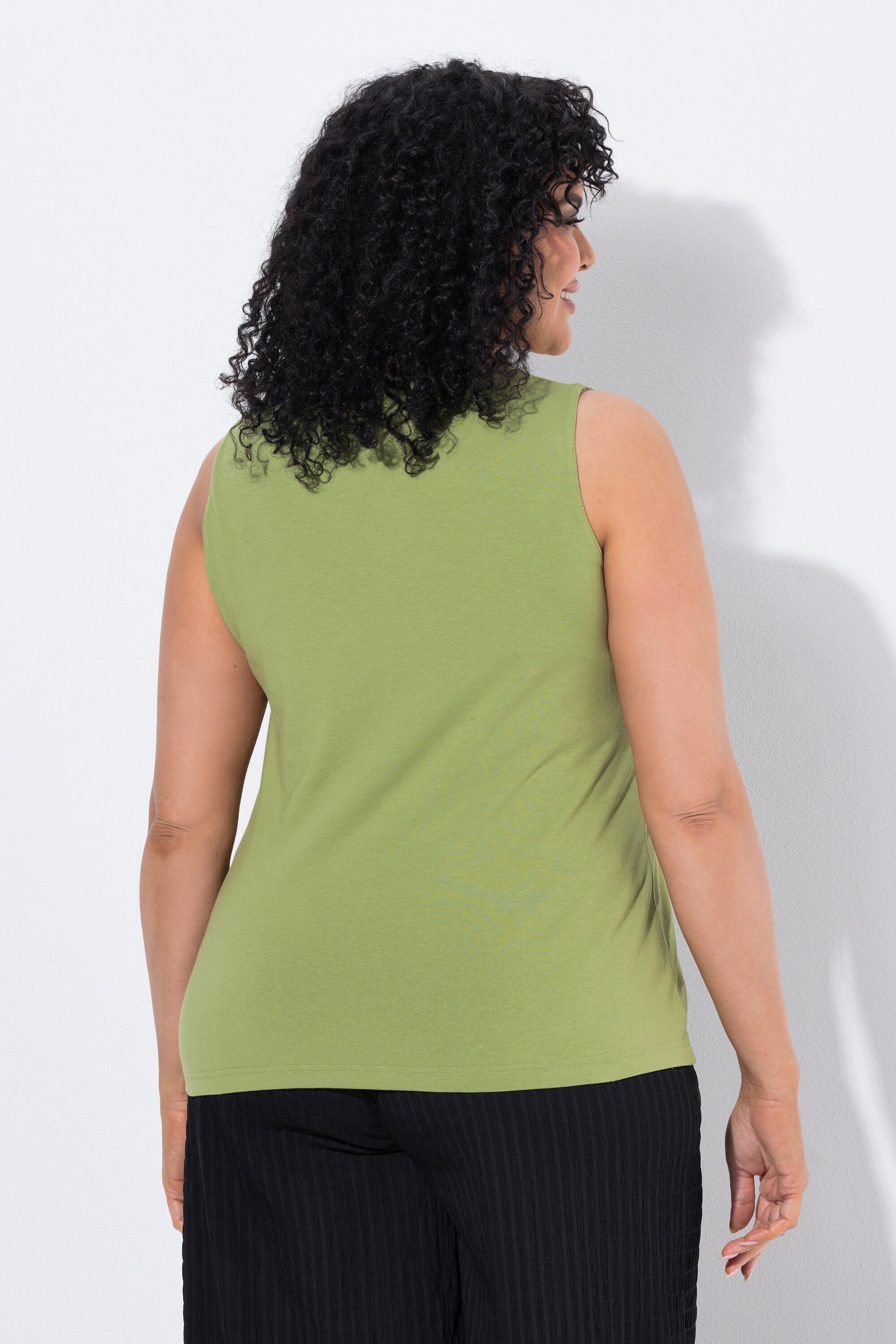 Ulla Popken Longtop Top Carré-Ausschnitt ärmellos – Bild 3 von 4