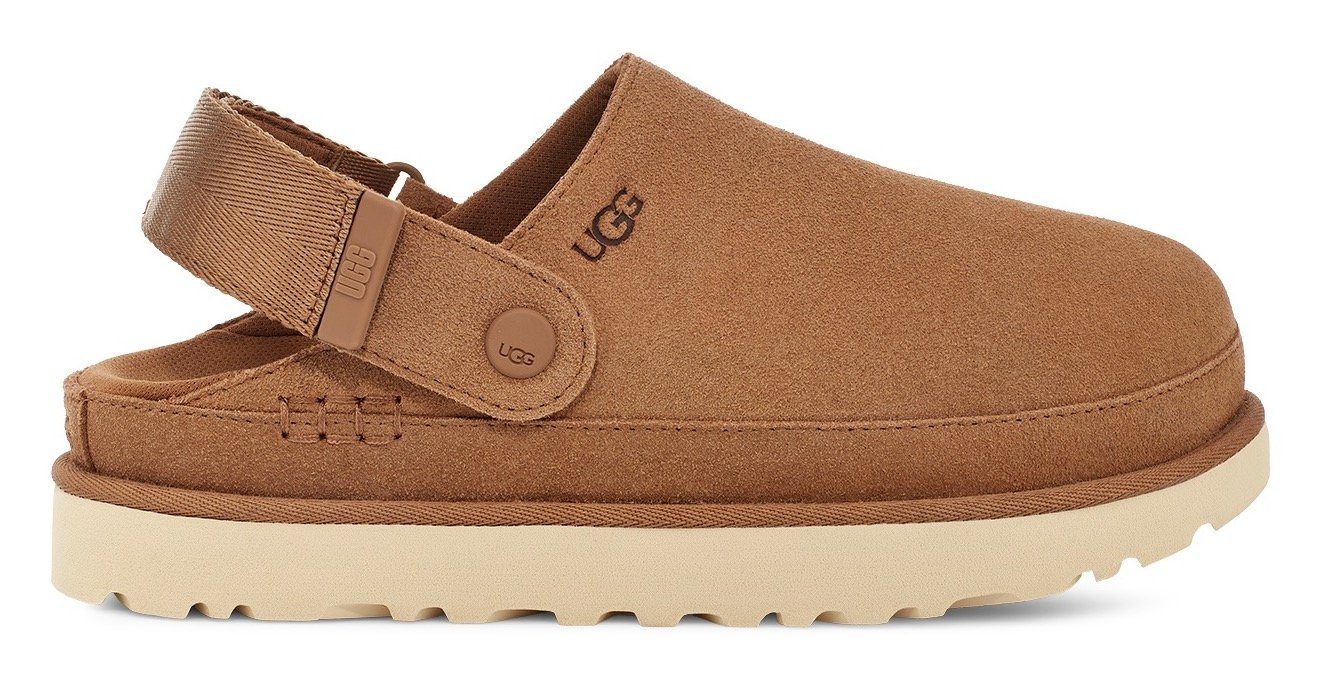 UGG Unisex W GOLDENSTAR CLOG Clog Homeslippers, Plateauschuh, Mule mit schwenkbarem Fersenriemen