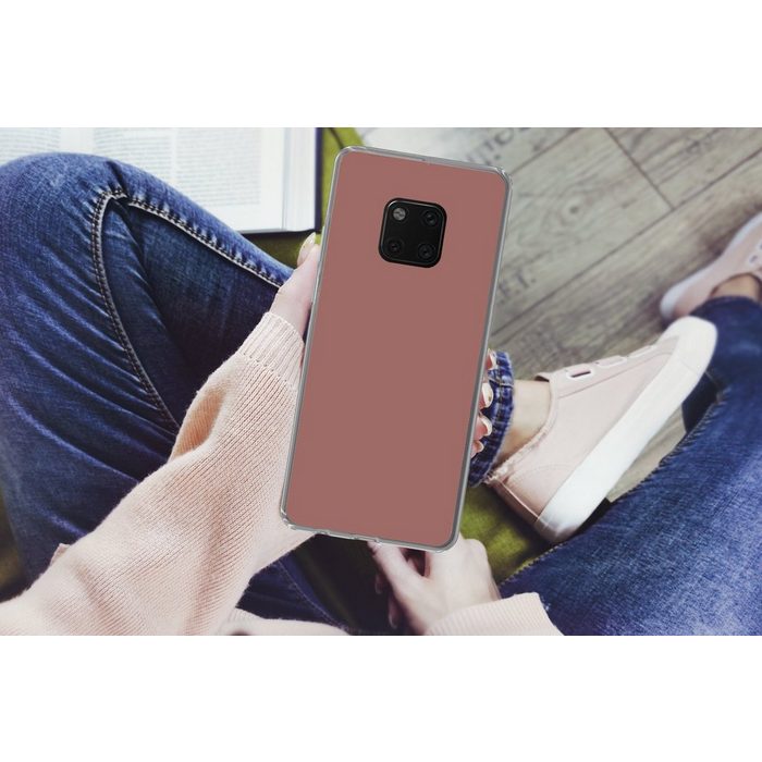 MuchoWow Handyhülle Terrakotta - Muster - Rosa Handyhülle Huawei Mate 20 Pro Handy Case Silikon Bumper Case OR12170