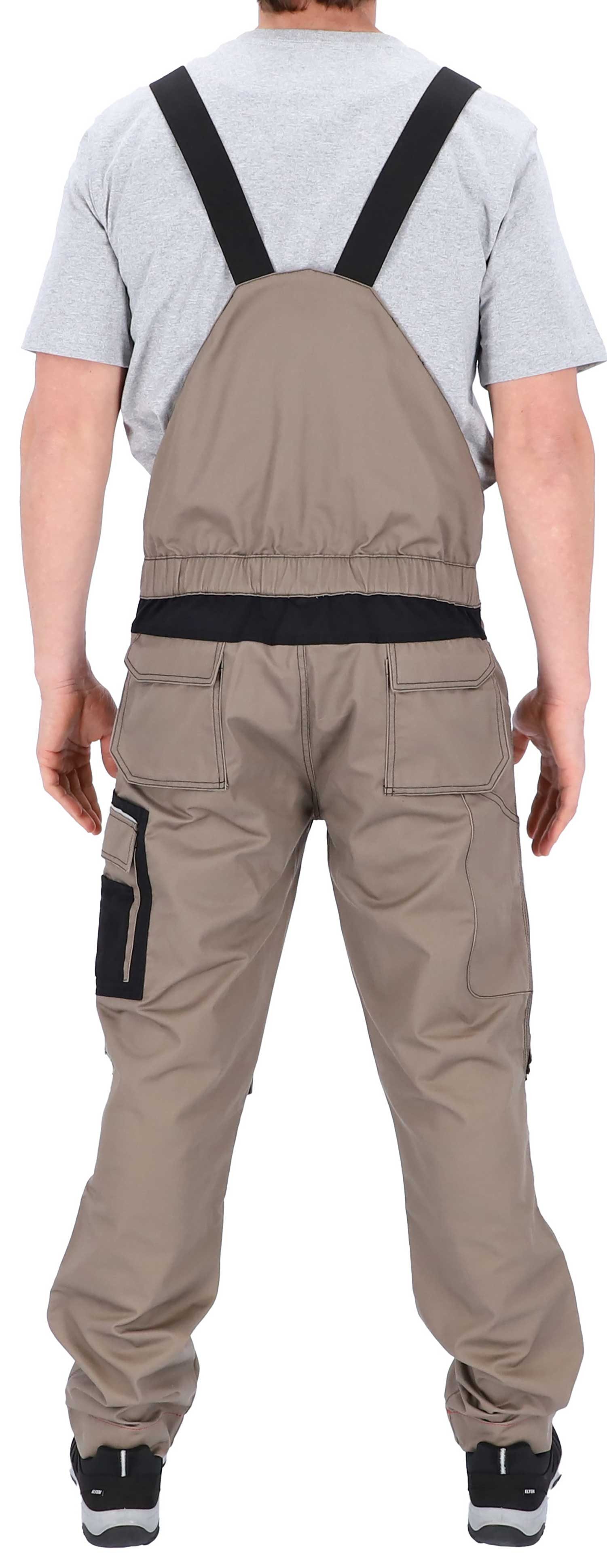 ELIWORX Arbeitslatzhose Stretch Einsatz bequeme robuste flexible Herrenhose Smartes Taschen-Design ideal für Handwerk Heimwerk und Baugewerbe