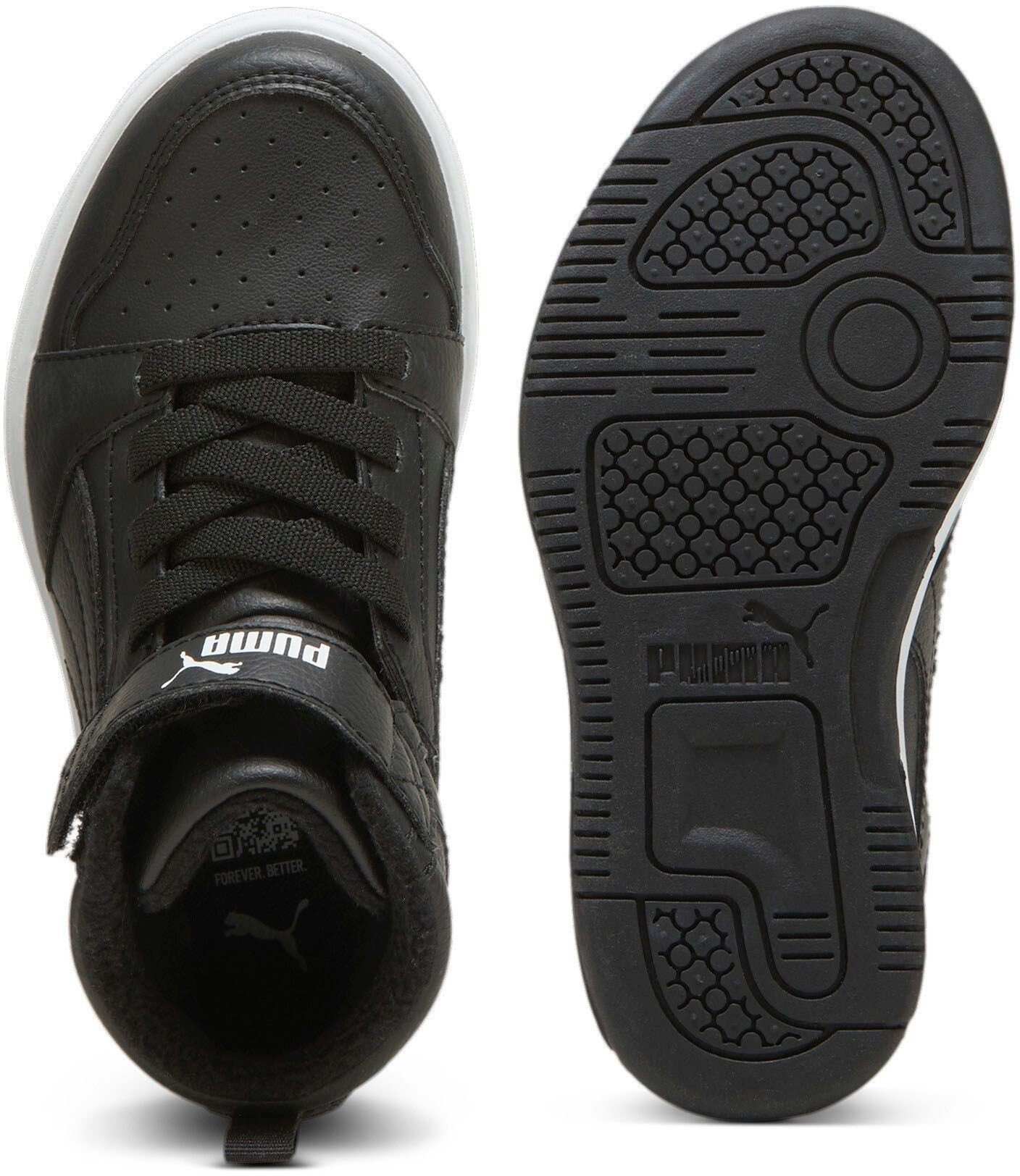 PUMA WTR Black-PUMA PUMA REBOUND V6 Sneaker MID White PS AC+