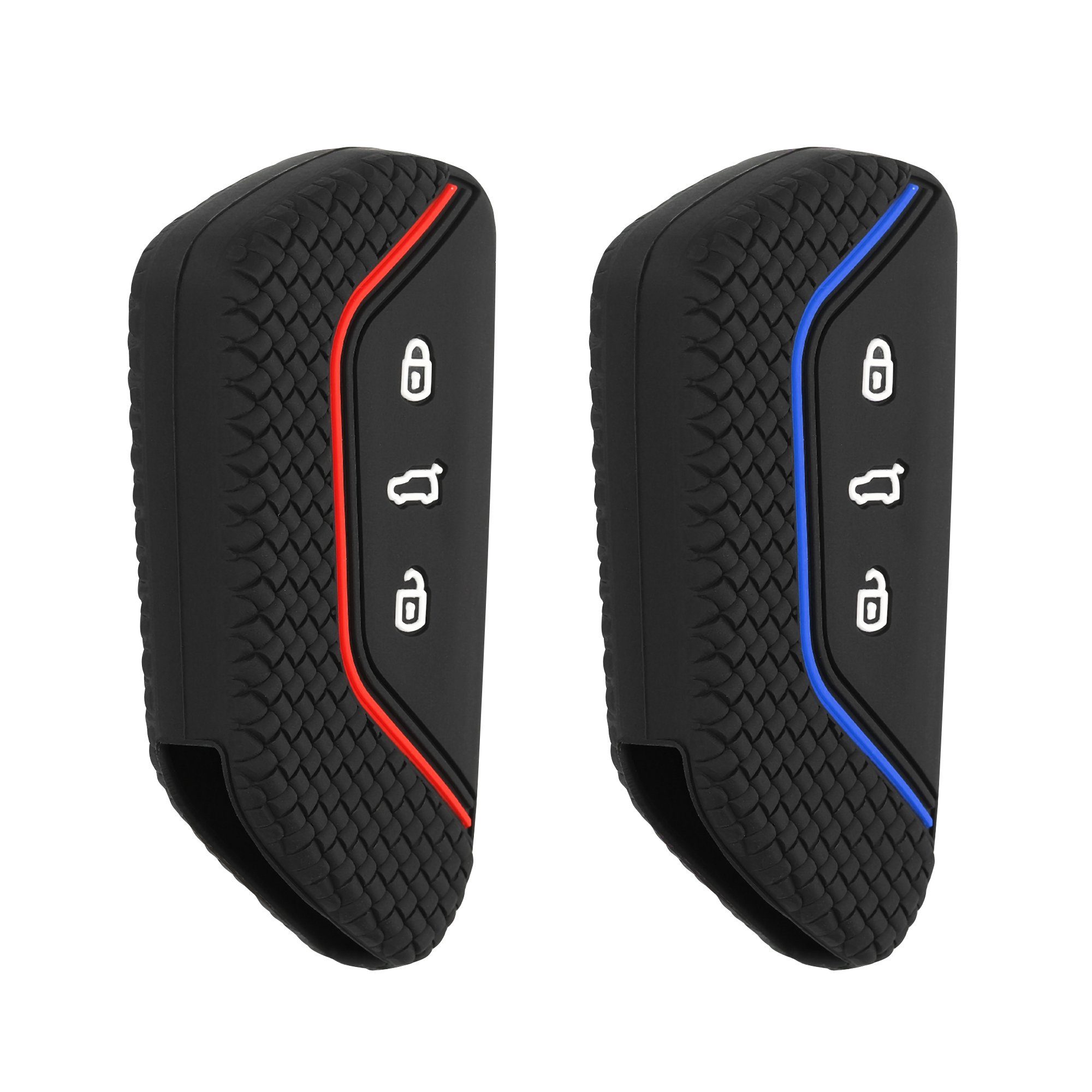 kwmobile Schlüsseltasche 2x Autoschlüssel Silikon Hülle günstig online kaufen