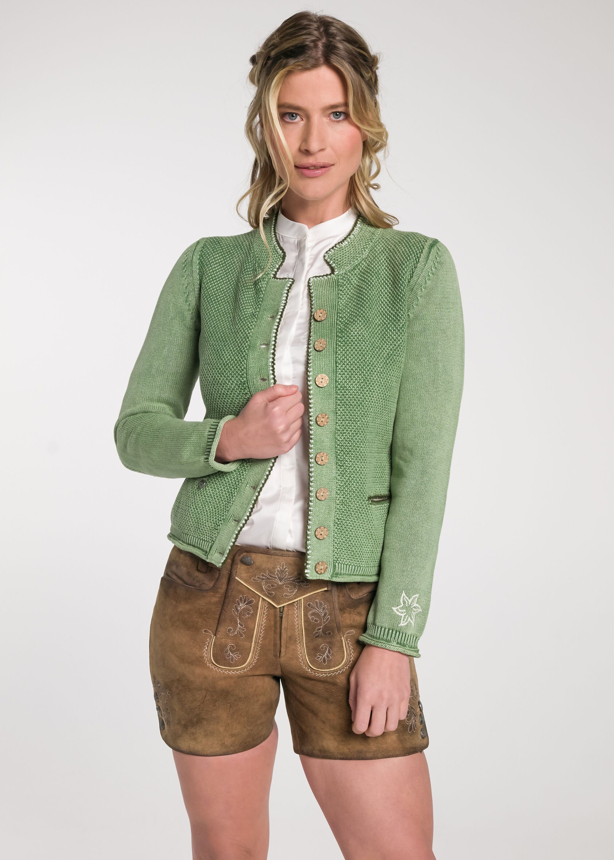 Spieth & Wensky Trachtenstrickjacke Tarana (1-tlg) mit Stickerei