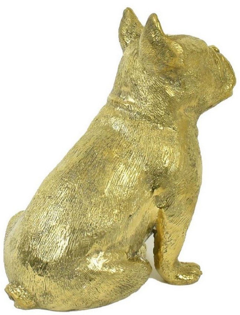 Deko cm Gold Bronzefigur Skulptur Luxus x Hund Dekofigur - 21 - 22 Luxus 15 Casa H. x Bronze Dekofigur - Bulldogge Padrino Accessoires