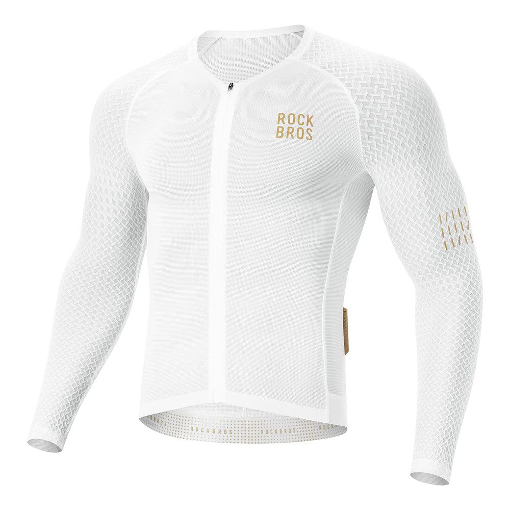 ROCKBROS Radtrikot Radtrikot Fahrradtrikot (Spar-Set, 1-tlg) atmungsaktiv, reflektierend, Rückentasche
