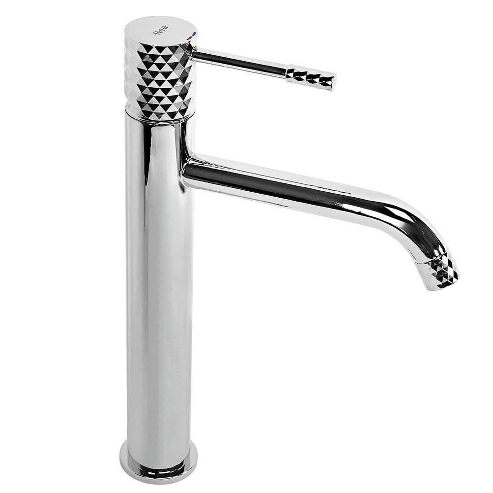 wohnwerk.idee Waschtischarmatur Waschbeckenarmatur Wasserhahn Gold Kupfer elegantes Diamant-Design – Bild 4 von 5