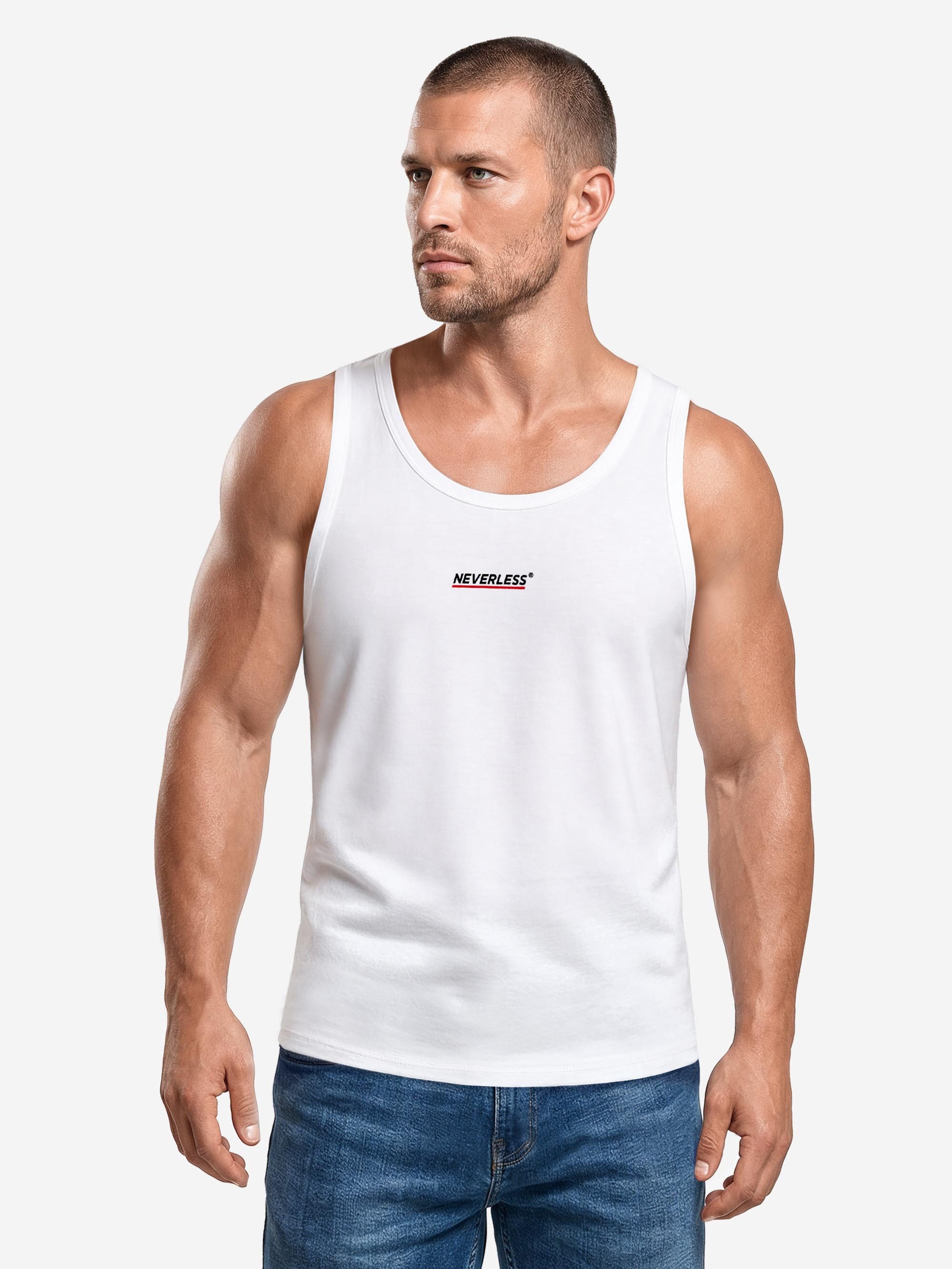 Neverless Tanktop Tanktop Herren mit Grafik-Print - Design Tokyo Drift - Trägershirt mit Print