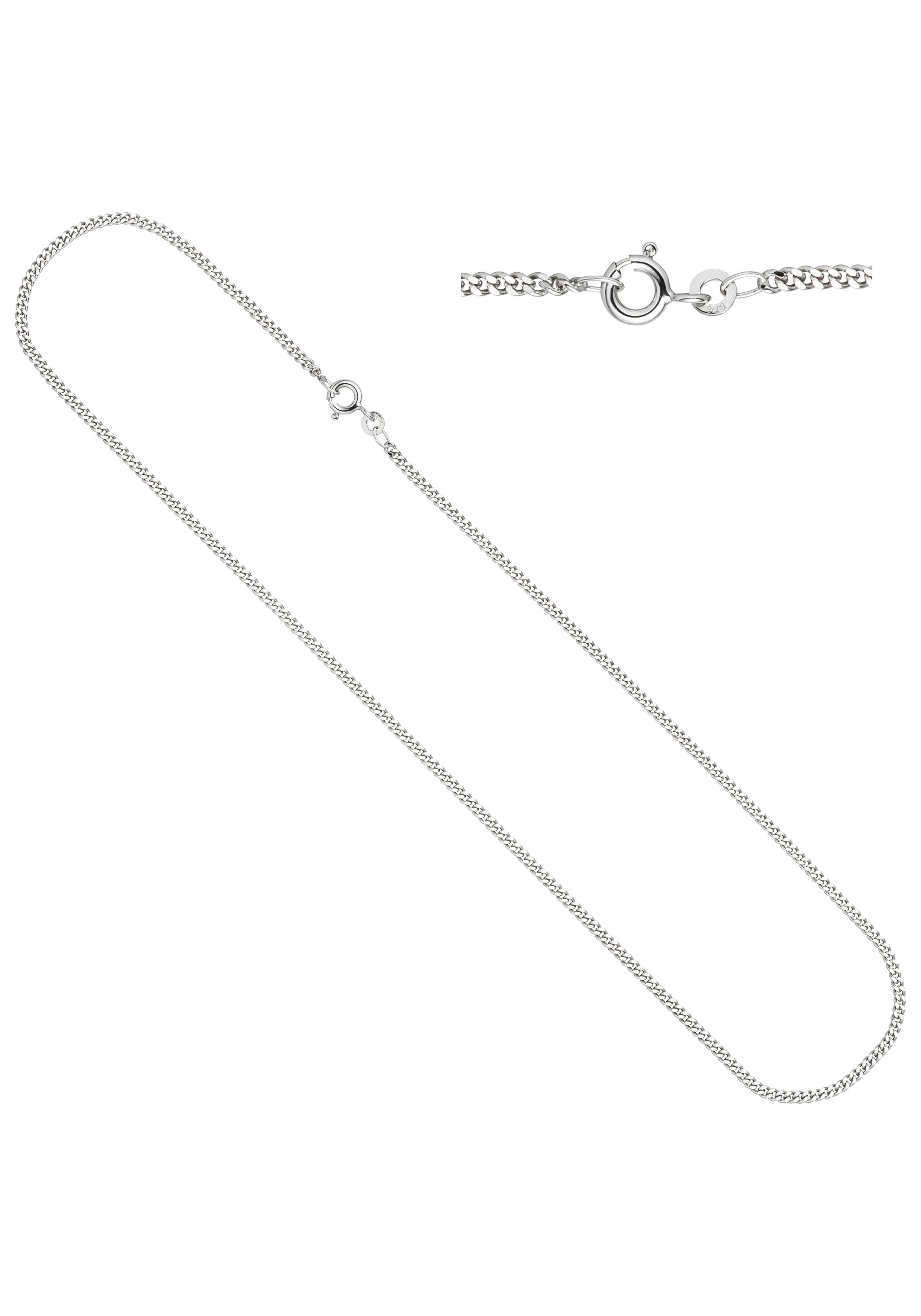 JOBO Goldkette, Panzerkette 333 Weißgold 45 cm 2,1 mm
