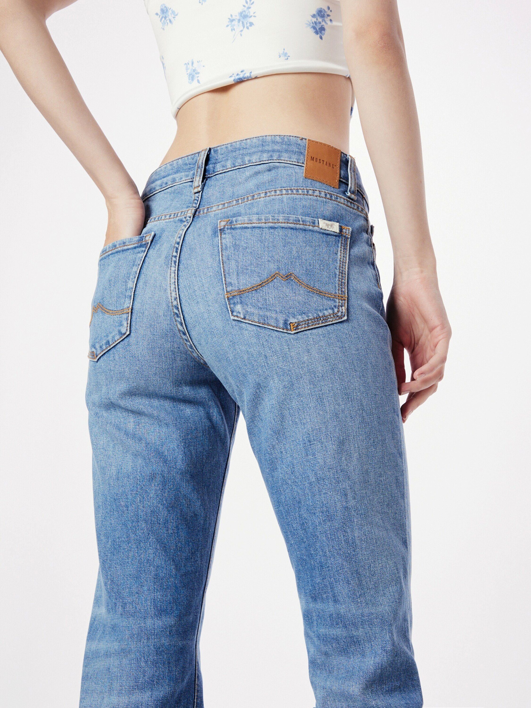 MUSTANG Regular-fit-Jeans Crosby (1-tlg) Stickerei