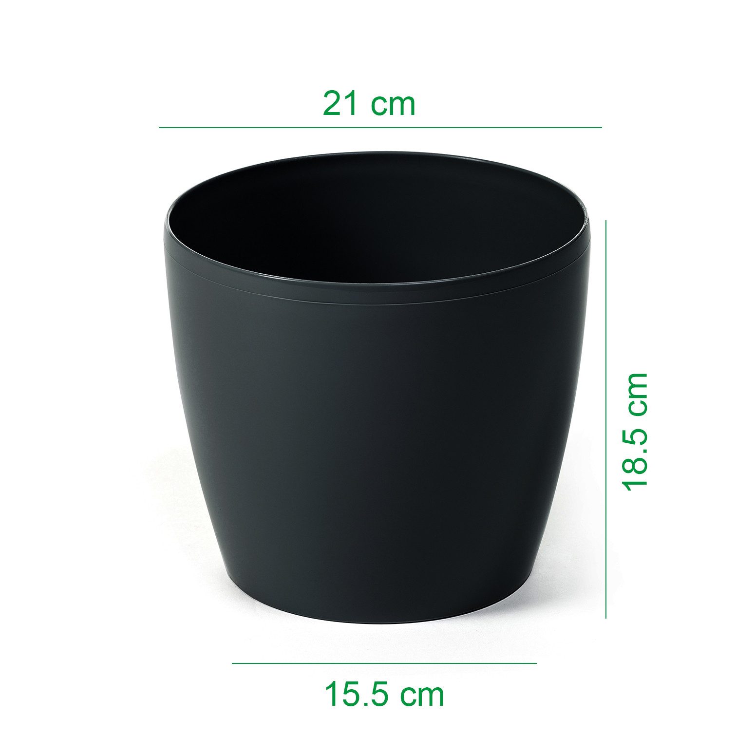 KAGM Blumentopf Übertopf Pflanztopf Hochglanz Pflanzkübel günstig online kaufen