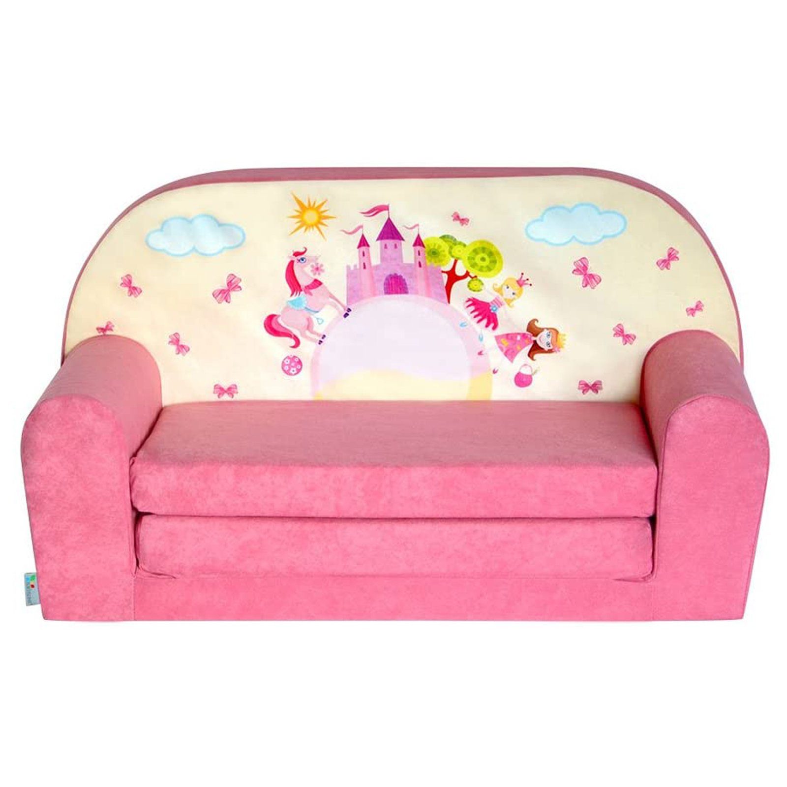 FORTISLINE Kindersitzgruppe Kindersofa "MINI" Kindercouch zum Aufklappen W386