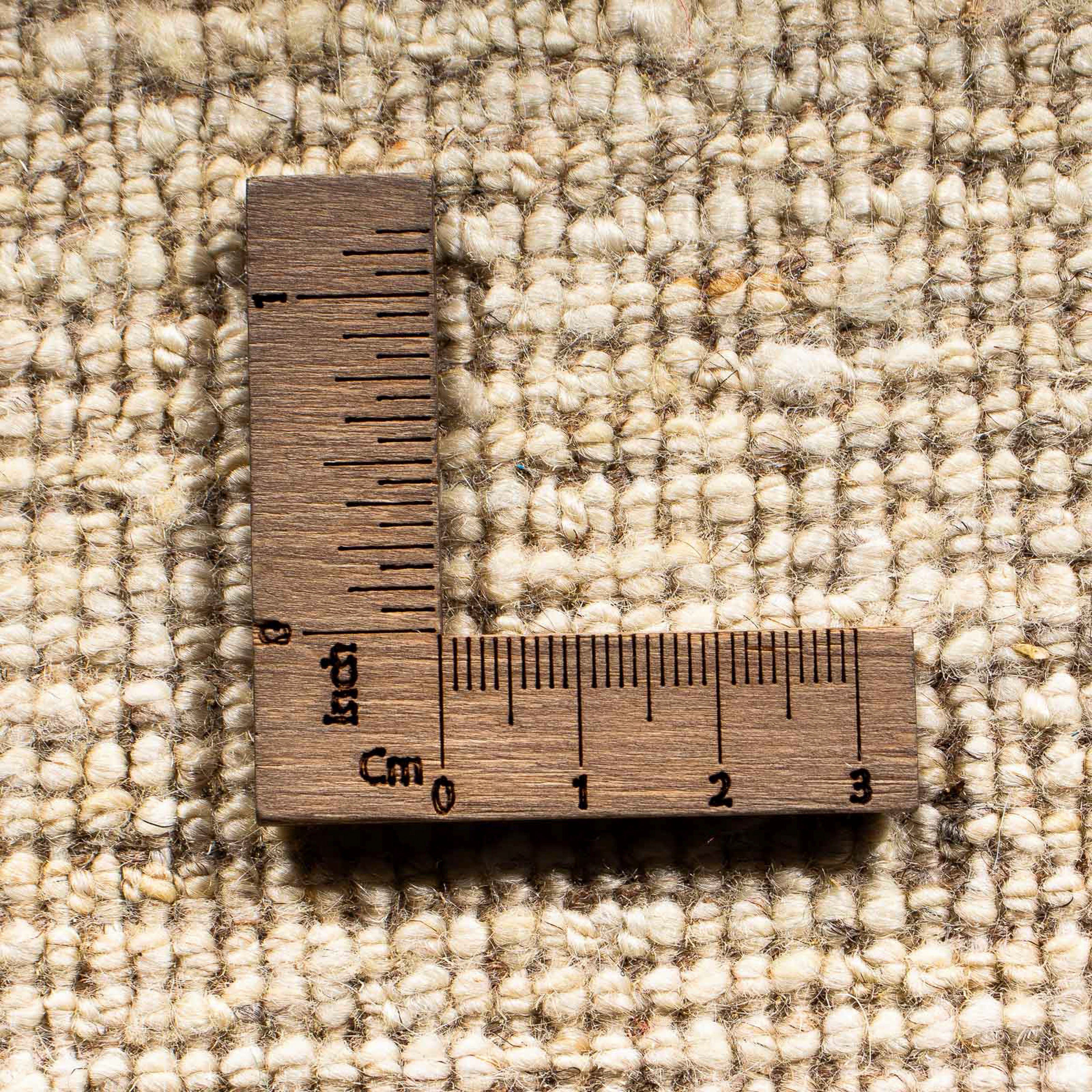 Wollteppich Gabbeh rechteckig, 12 beige, Perser - Handgeknüpft, Höhe: mit mm, Einzelstück - Loribaft cm x 40 60 morgenland, Wohnzimmer, - Zertifikat