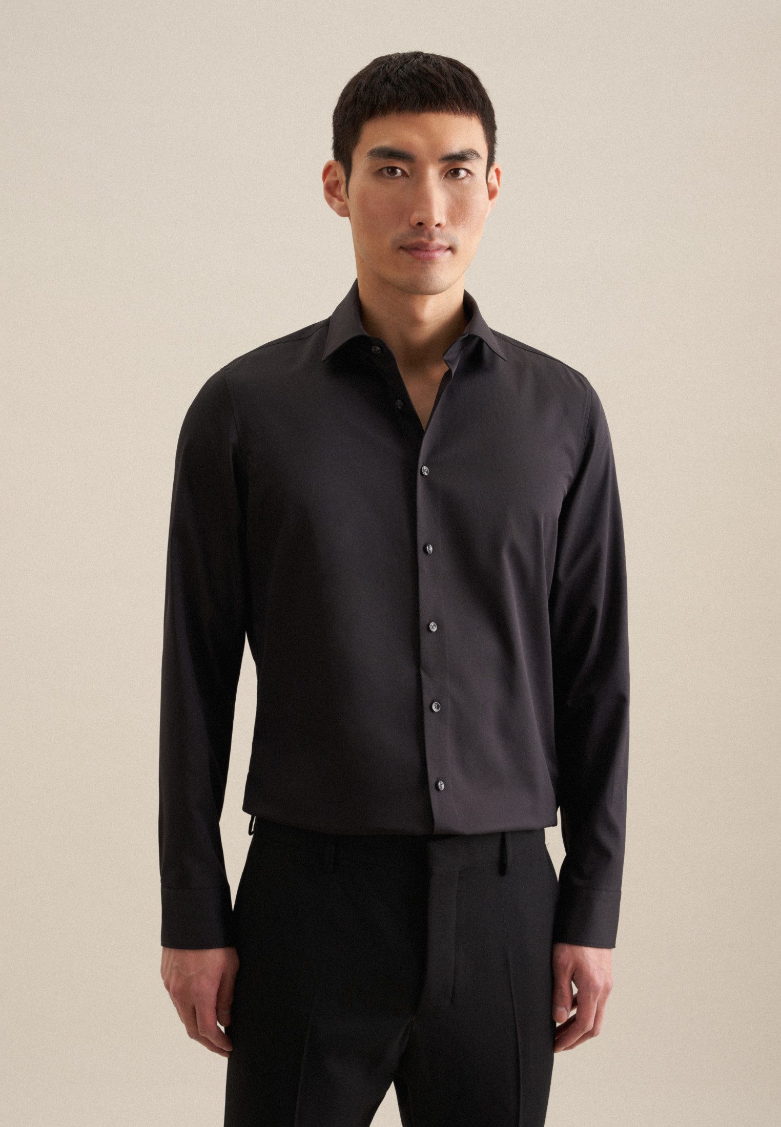 Businesshemd Schwarze Rose