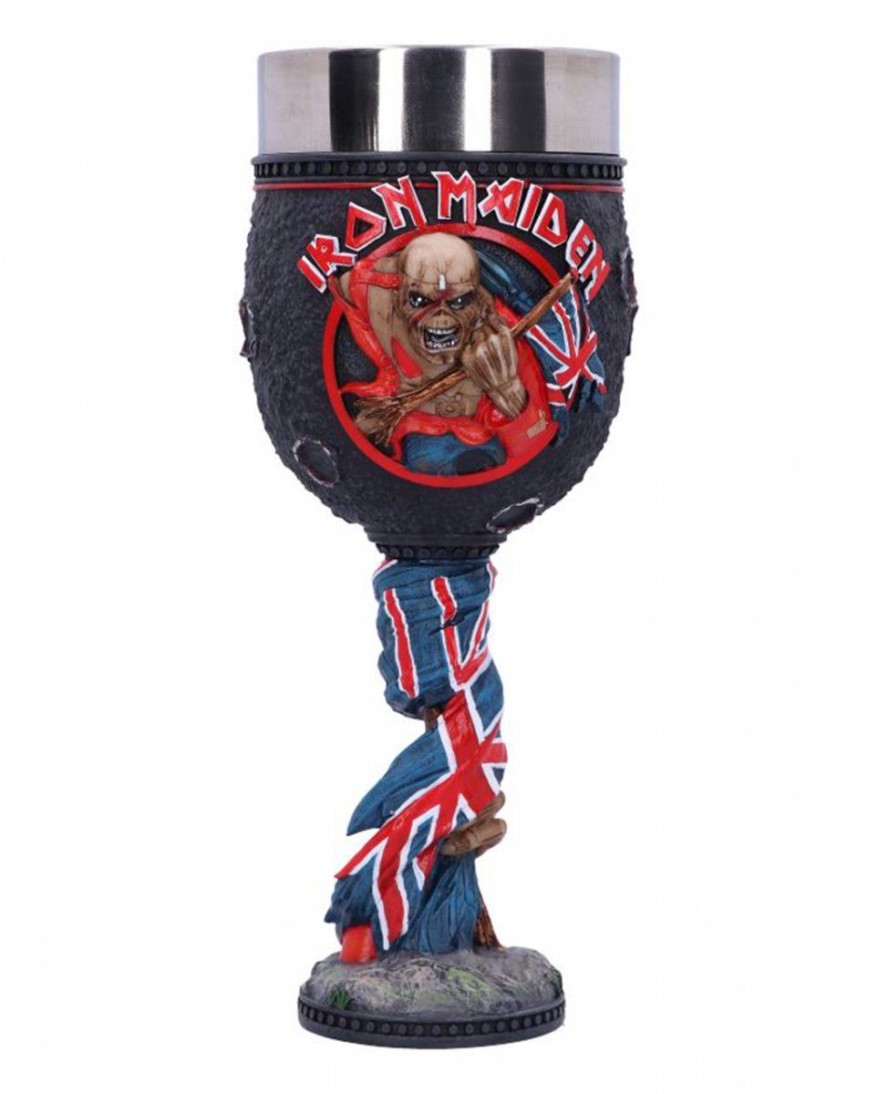 Horror-Shop Iron Maiden Geschirr-Set Trooper Edelstahl The Polyresin 19.5cm, Goblet /