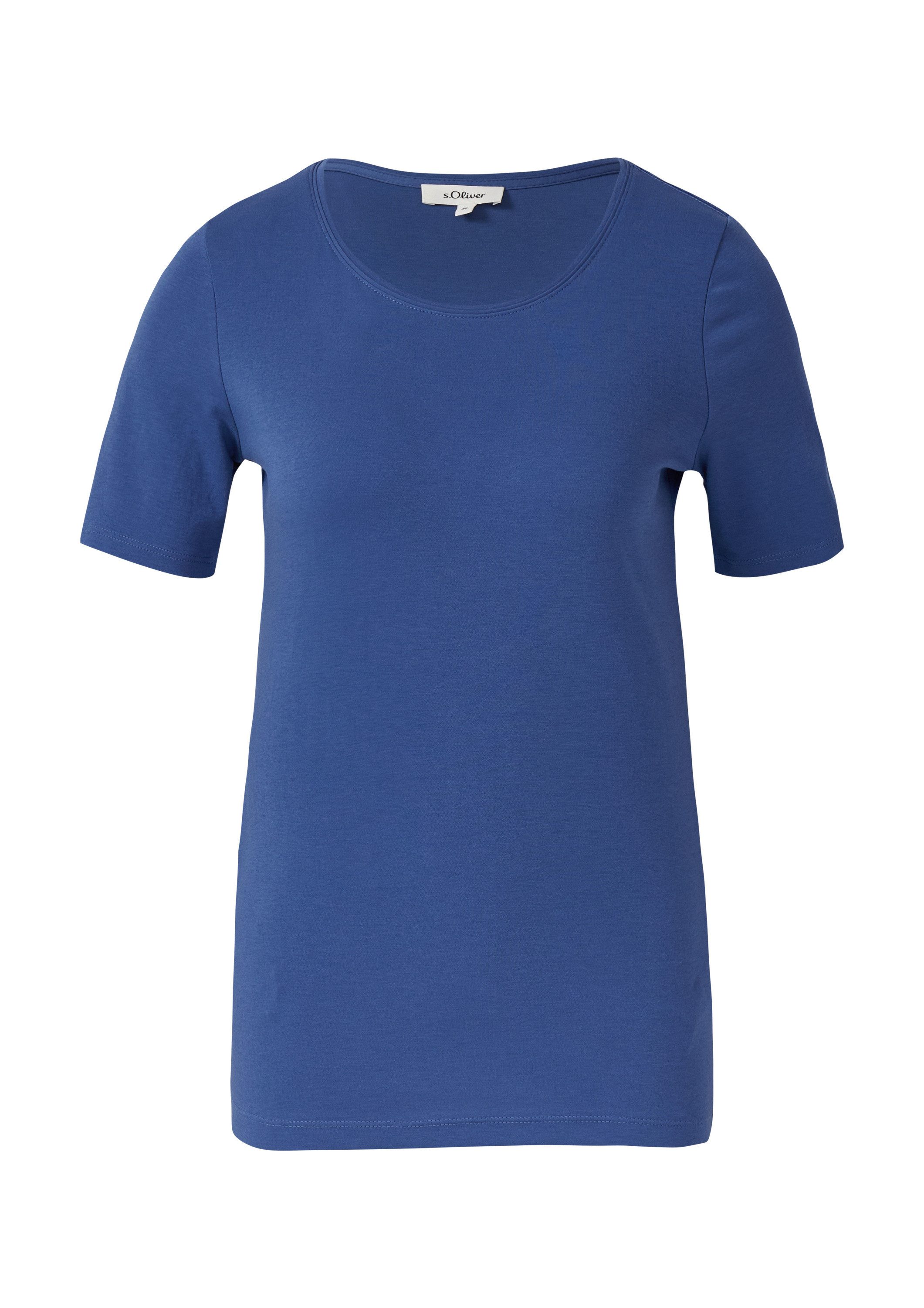 s.Oliver Kurzarmshirt T-Shirt T-Shirt aus Interlockjersey im Slim Fit günstig online kaufen