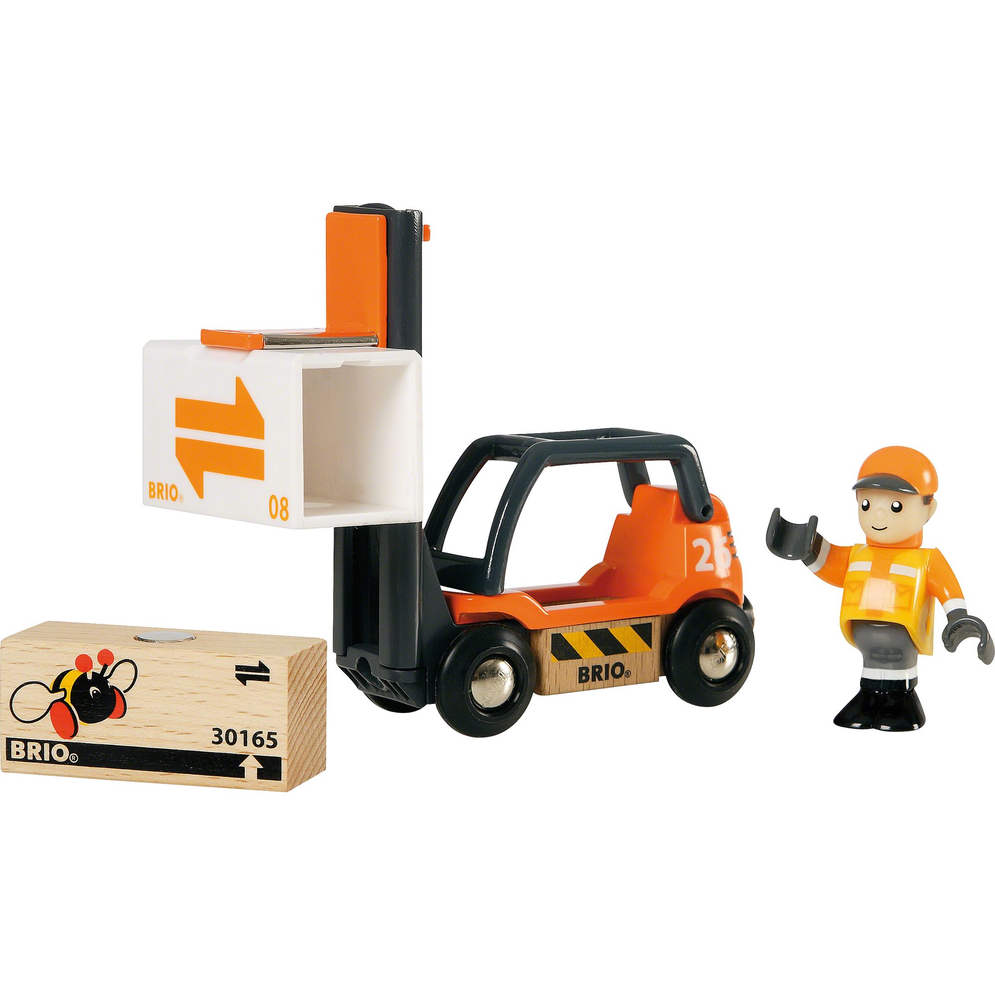 BRIO® Spielzeug-Baumaschine BRIO Gabelstapler, Spielfahrzeug
