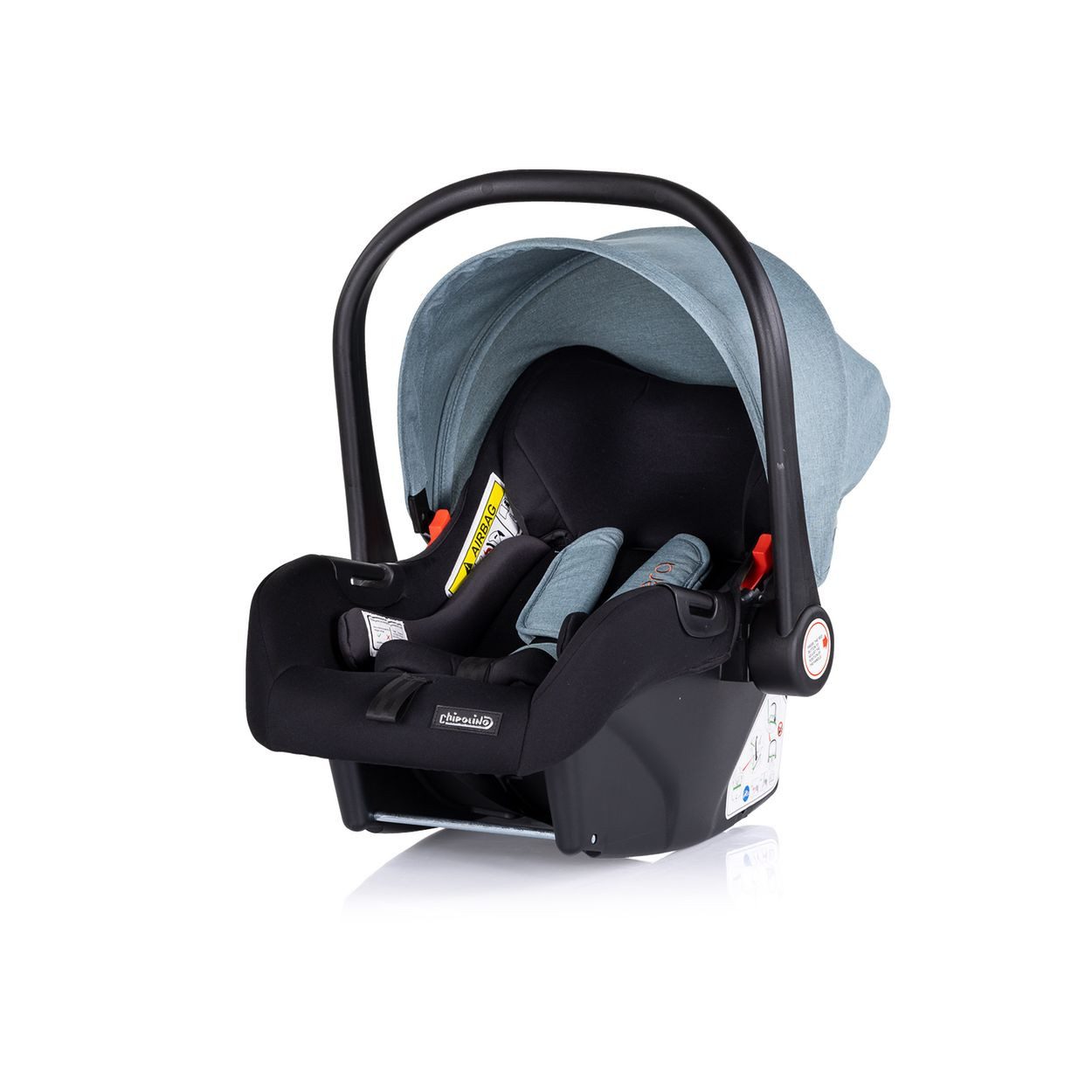 Chipolino Kombi-Kinderwagen Kombikinderwagen Ultera 3 in 1, Babyschale Fußabdeckung klappbar Korb