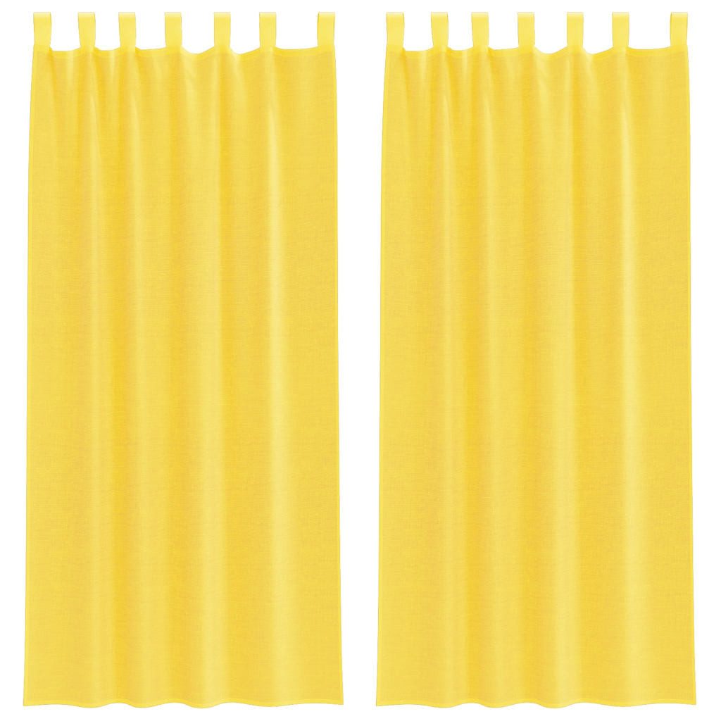 vidaXL Vorhang Voile Vorhänge mit Stangentaschen günstig online kaufen