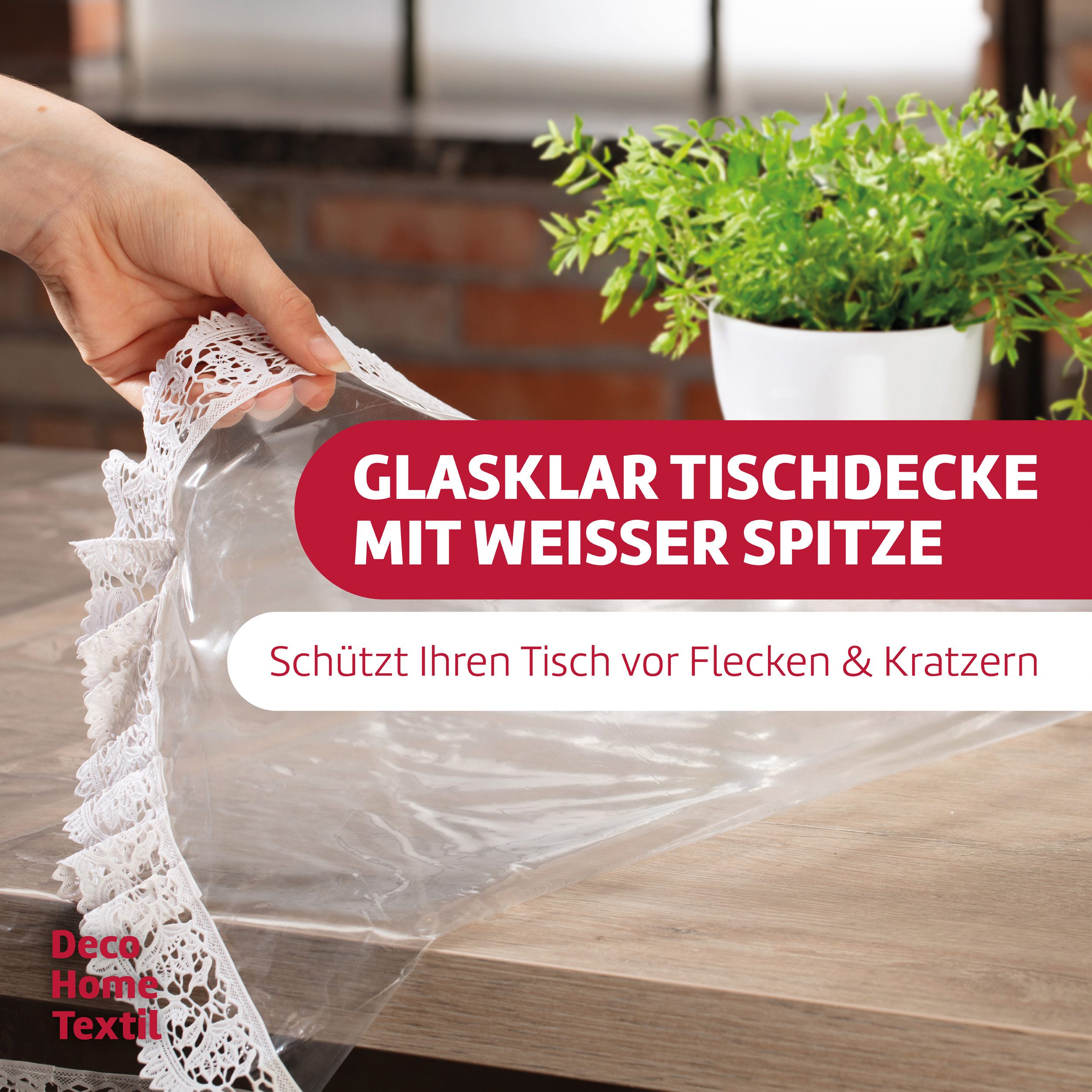 DecoHomeTextil Heimtextilmanufaktur Tischdecke Pey Glasklare Schutztischdec günstig online kaufen
