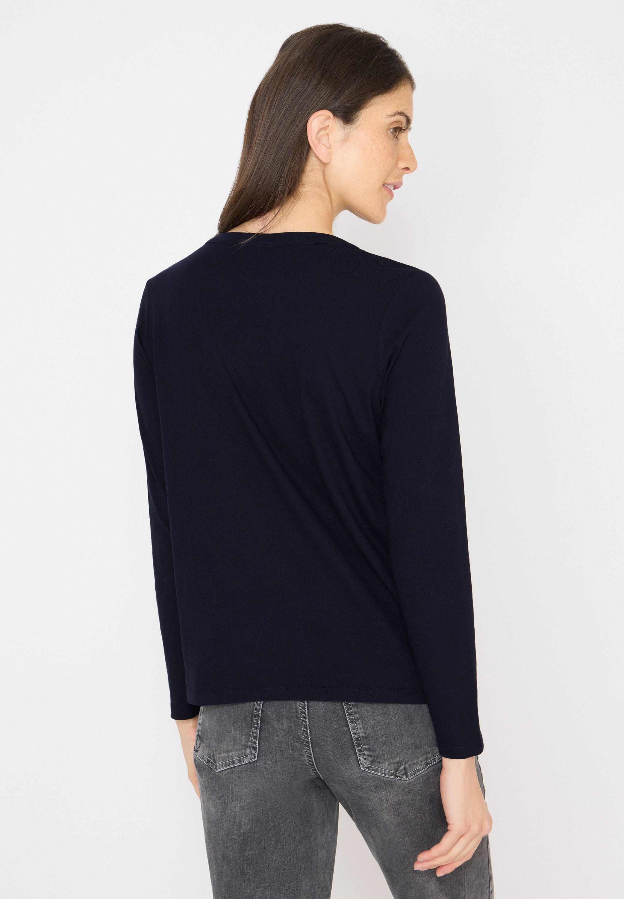 CECIL Langarmshirt aus reiner Baumwolle günstig online kaufen