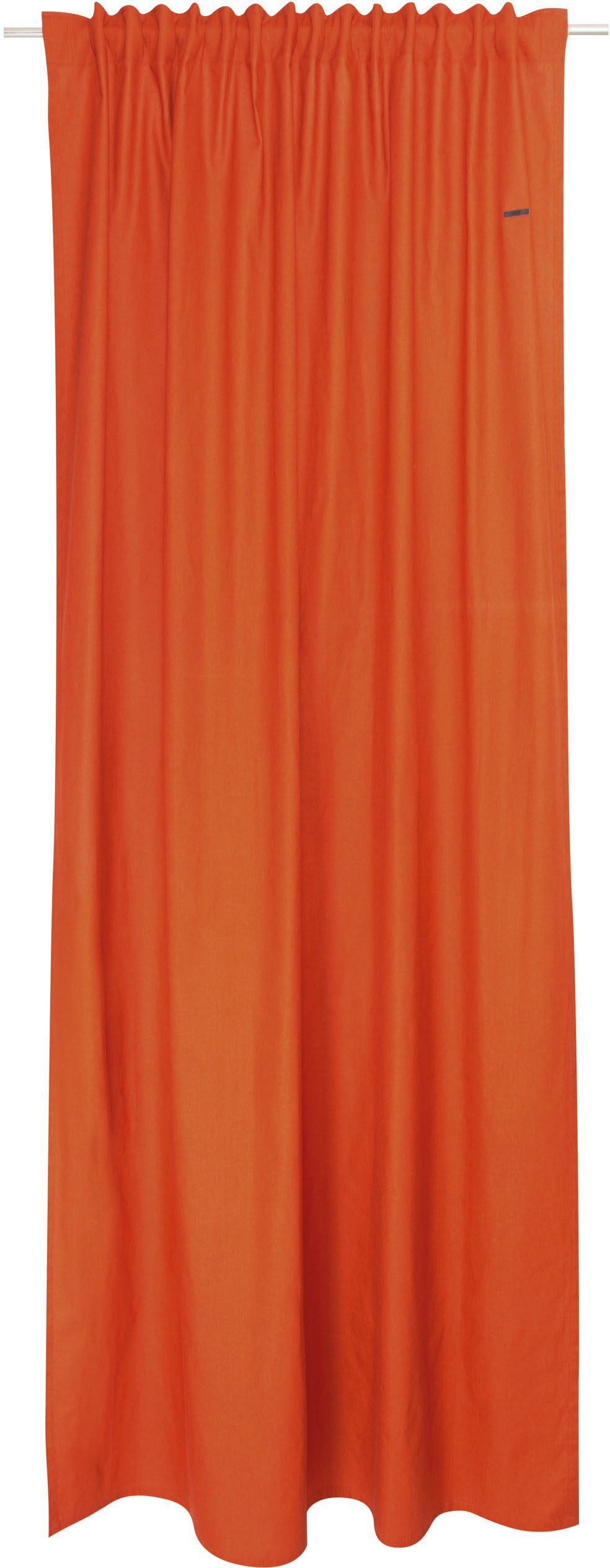 (1 verdeckte nachhaltiger Schlaufen Neo, aus St), Esprit, bronzefarben/zimt/orange Baumwolle, blickdicht, blickdicht Vorhang