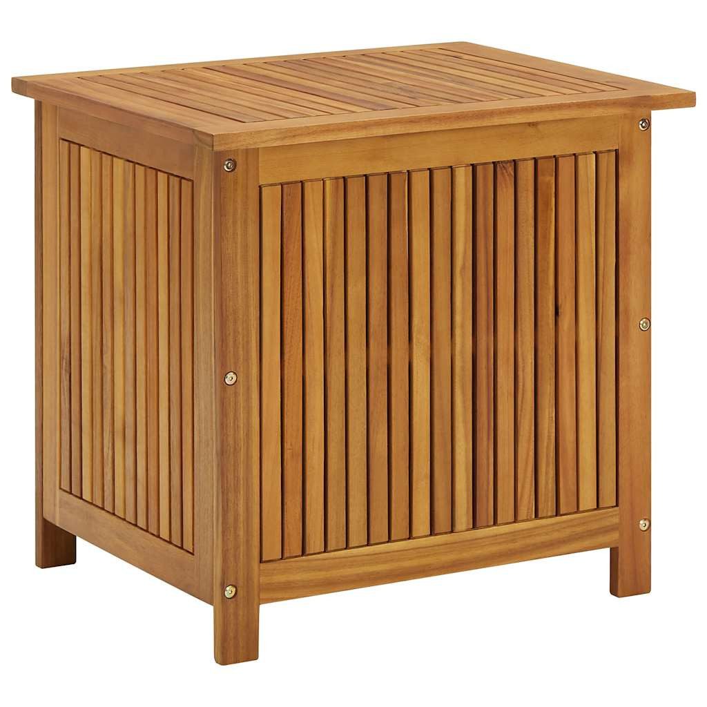 furnicato Gartenbox aus Echtholz mit Ölfinish 60x50x58/106 cm, braun