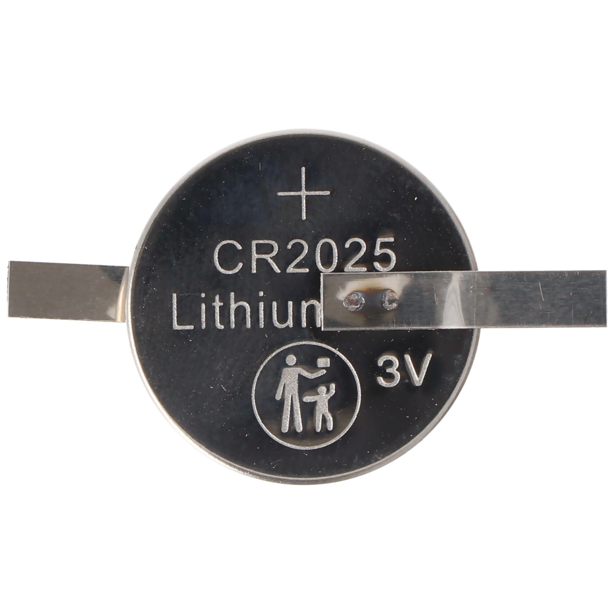 V) AccuCell (3,0 Lötfahnen Batterie in Z-Form mit CR2025 Batterie, Lithium Marken