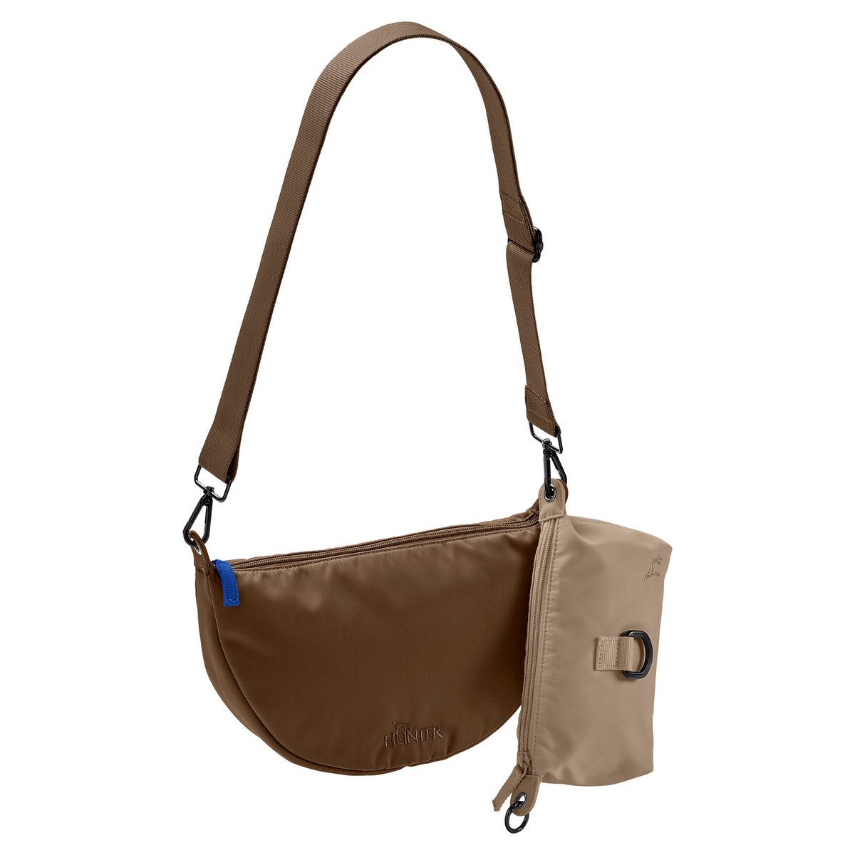 Hunter Tierbedarf Umhängetasche Crossbody-Tasche Charlotte braun/taupe