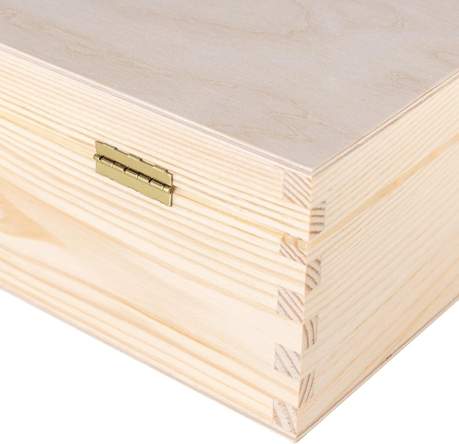 Creative Deco Weinkiste Holzkiste Weinbox für 2 Flaschen mit Deckel und Verschluss, Hochwertiger Verschluss