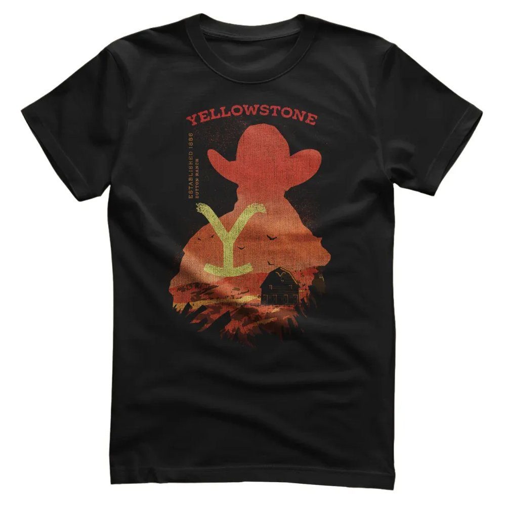 yellowstone T-Shirt Silhuette T-Shirt