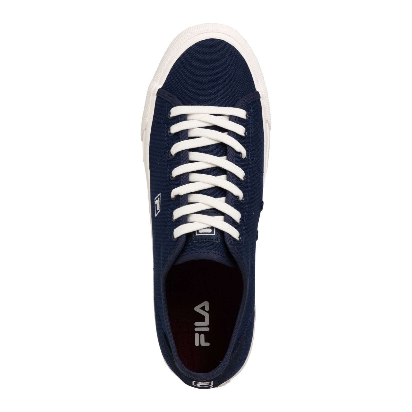 Fila Tela Sneaker mit Verlourleder und Zierborte in typischen FILA-Farben an der Ferse
