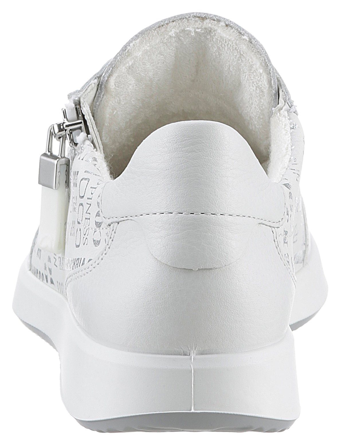 Ara ROMA mit herausnehmbarem H-Weite Soft-Fußbett, High offwhite Sneaker