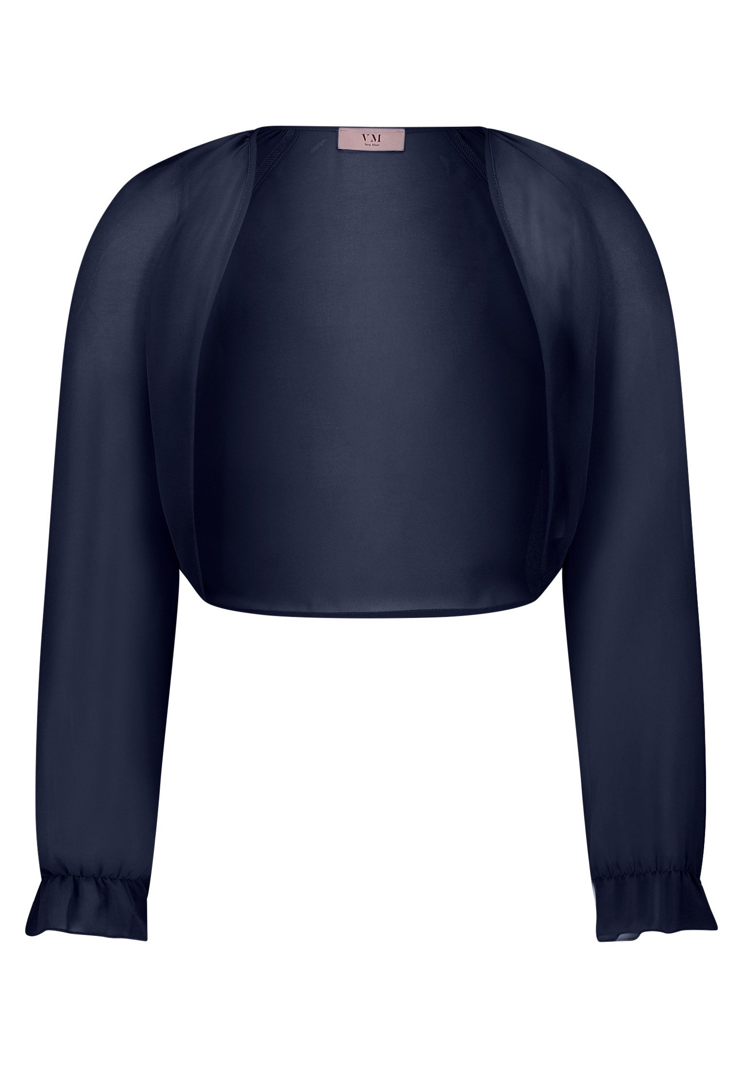 Bolerojacke Damen mit gekräuseltem Ausschnitt