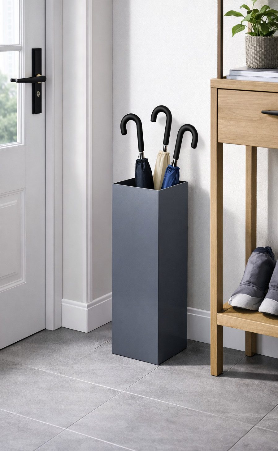 NEUSTEIN Schirmständer mit modernem Design aus Metall extra stabil