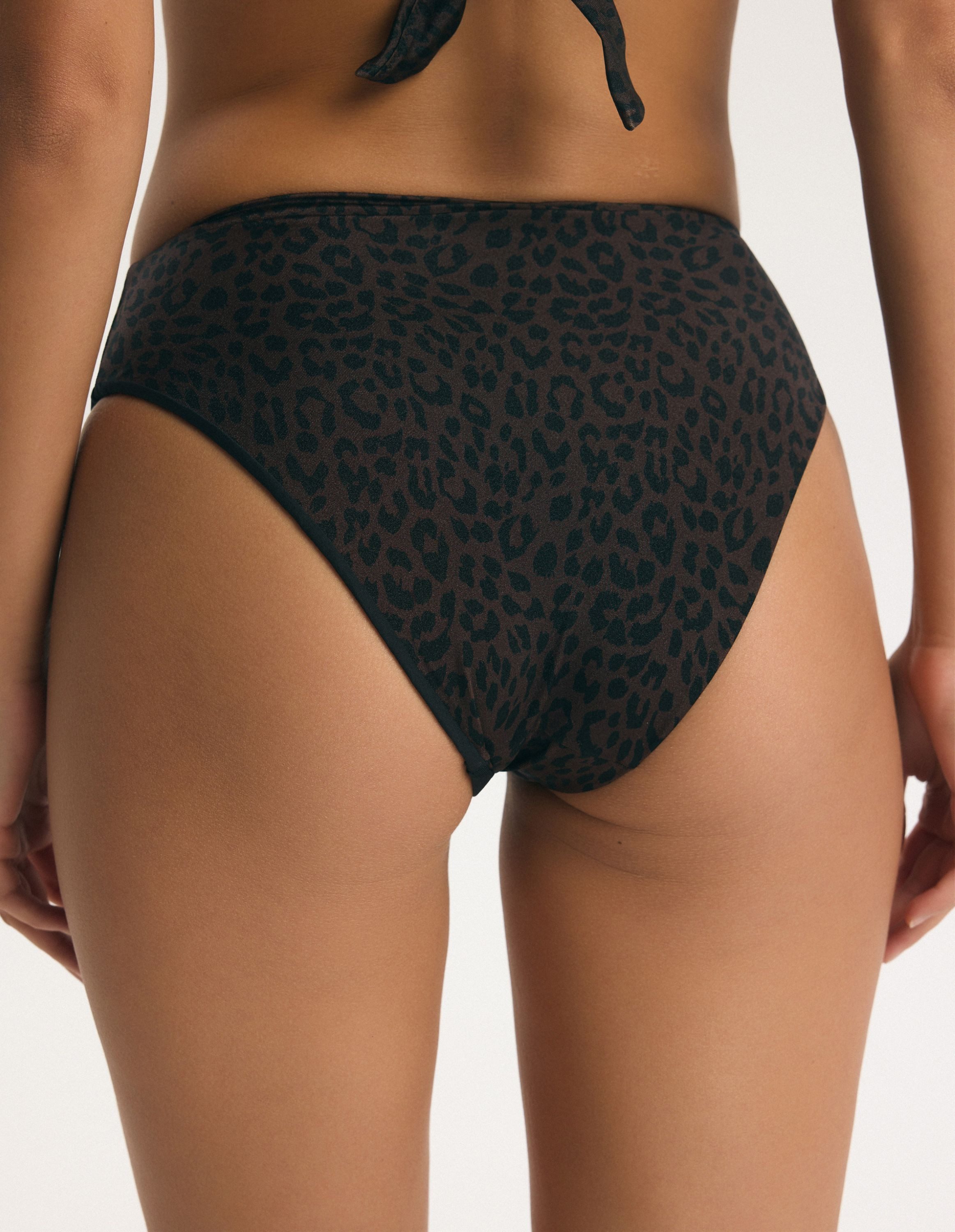 ESOTIQ Bikini-Hose Bikini High Leg BASE, Animal Print (1-St)