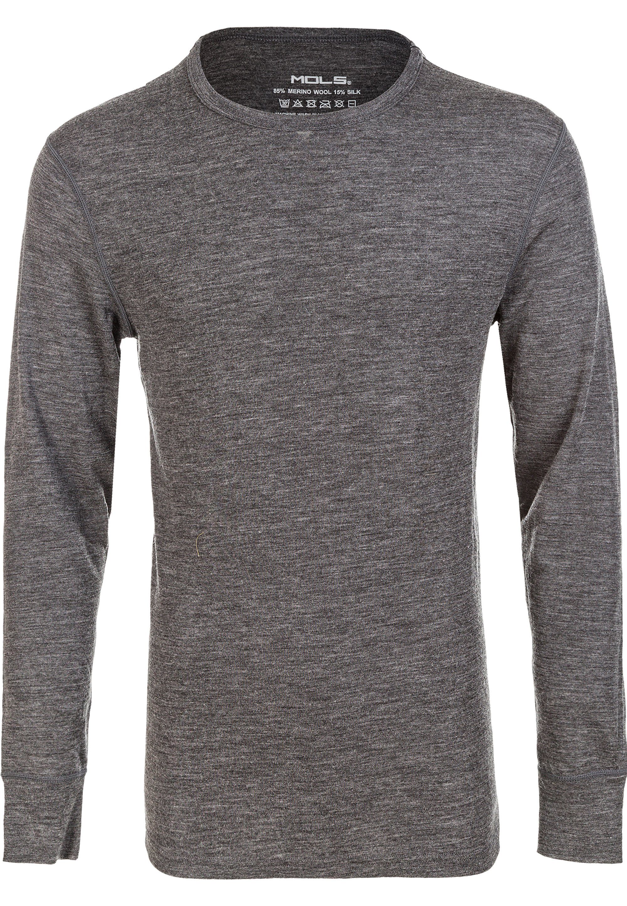 MOLS Funktionsshirt Cornell aus reiner Merinowolle und Seide