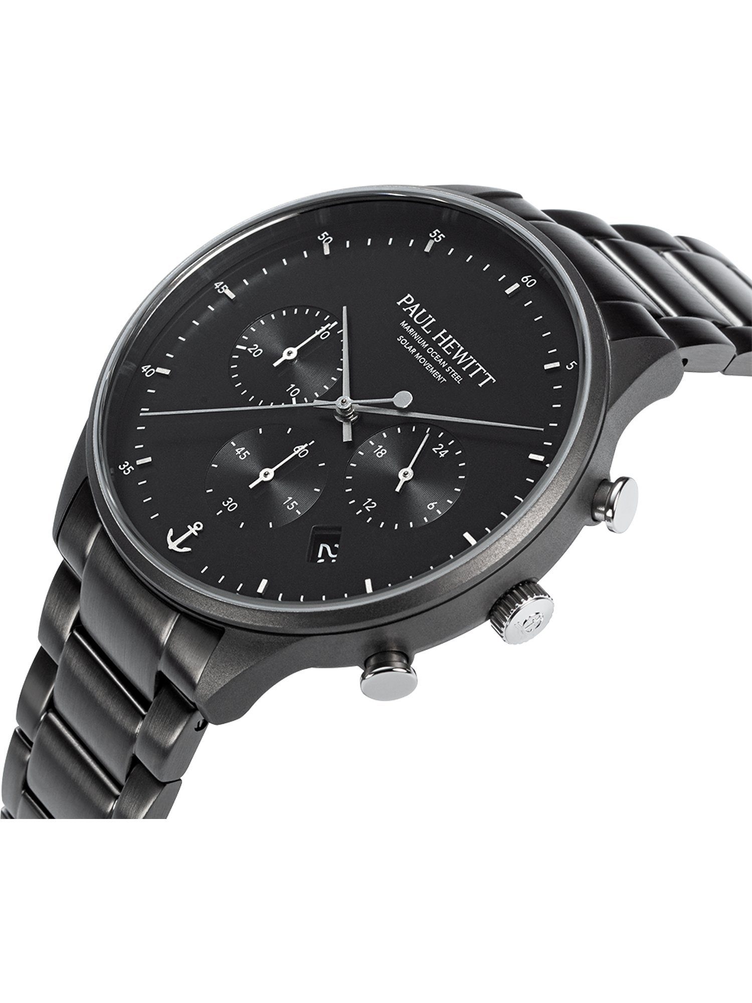 PAUL HEWITT Quarzuhr Paul Hewitt Herren-Uhren Analog Solar, Klassikuhr