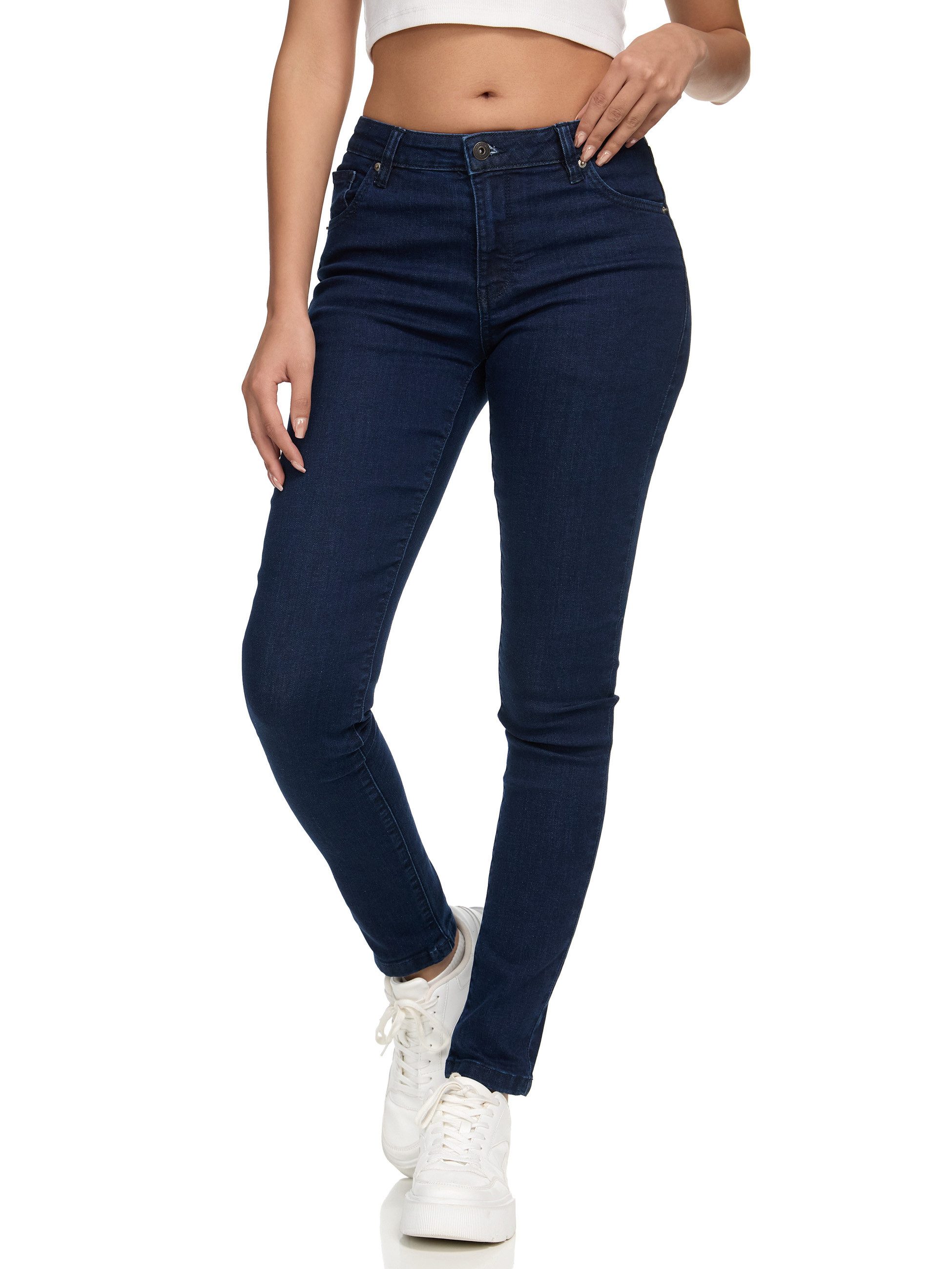 REPUBLIX Stretch-Jeans Tori Damen Mid Waist Stretch Denim Jeans Basic – Bild 4 von 5