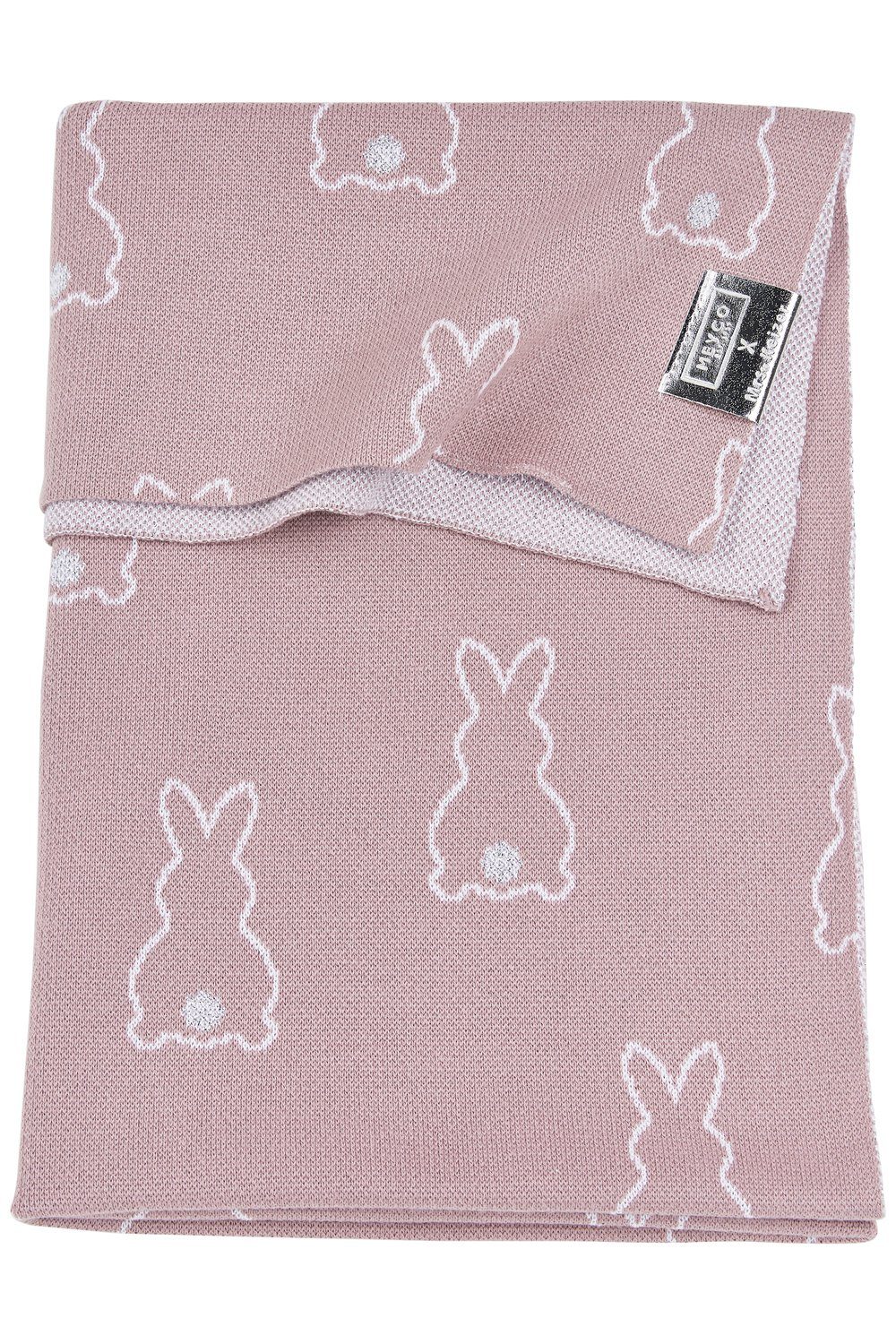 Babydecke Rabbit Lilac, Meyco Baby, 75x100cm günstig online kaufen