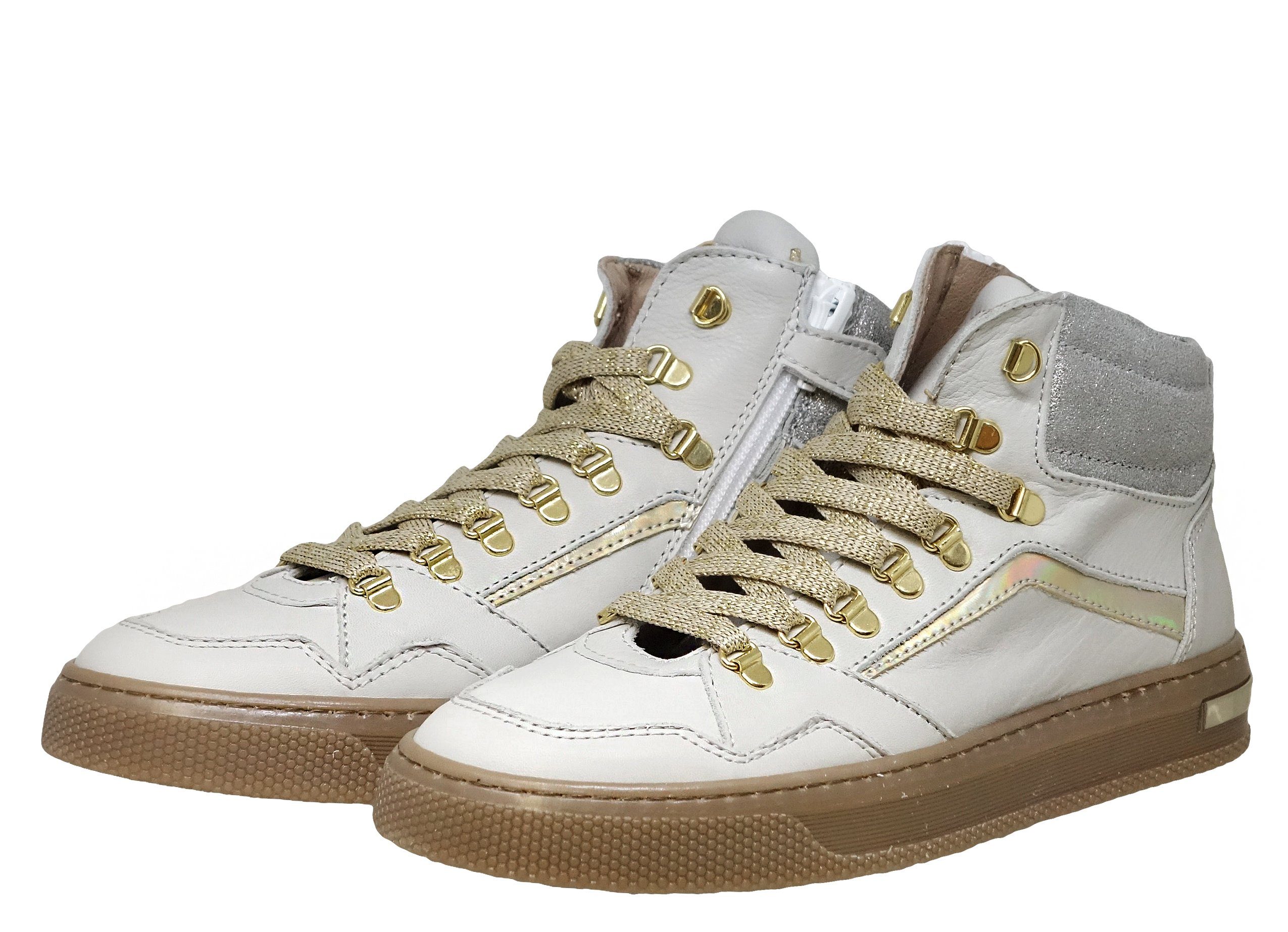 Cole Bounce Restore Cole Bounce Restore 2807C Hohe Sneaker Mädchen Leder hellgrau Sneaker