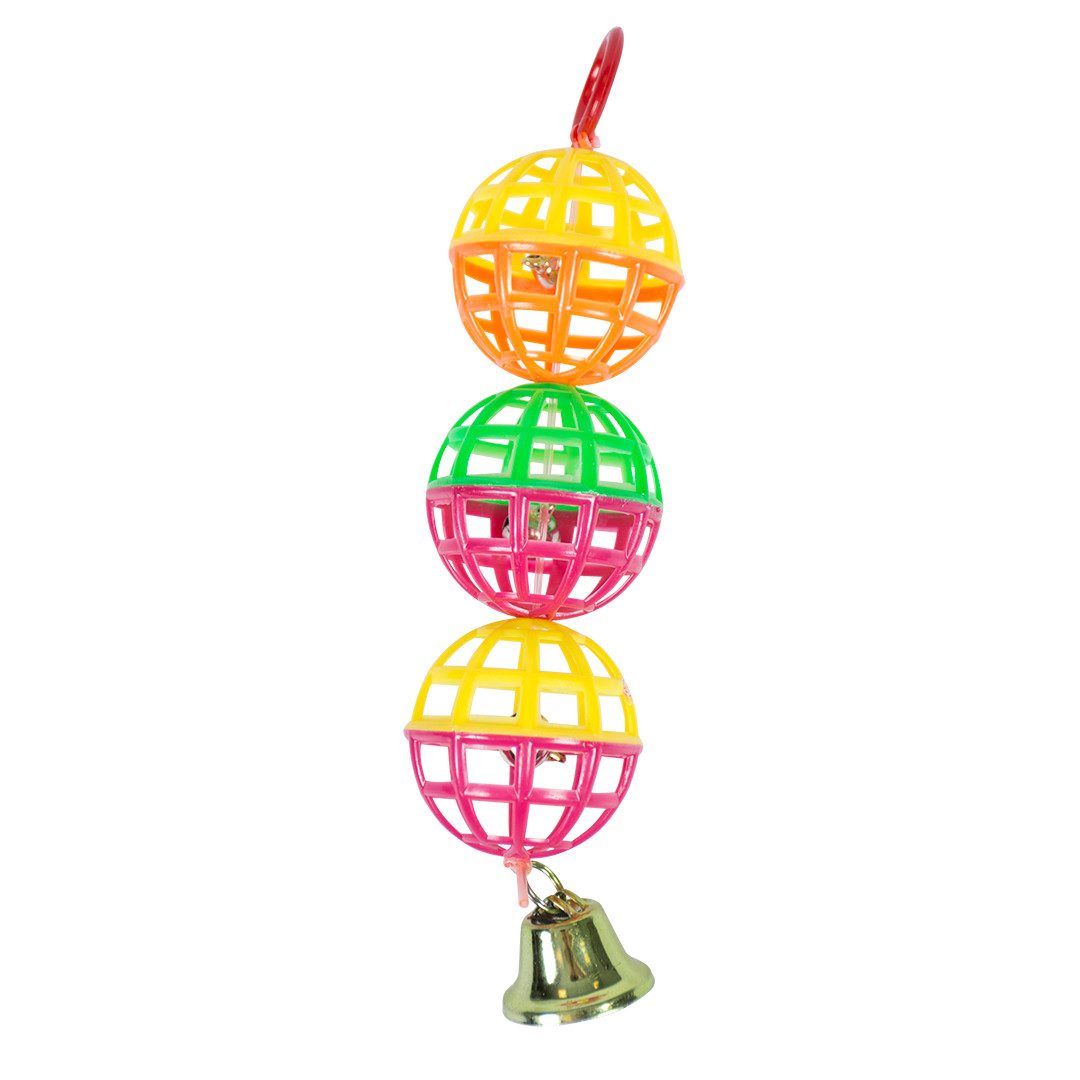 DUVO+ Vogelspielplatz Duvoplus Vogelspielzeug Spielbälle mit Glöckchen von DUVO+